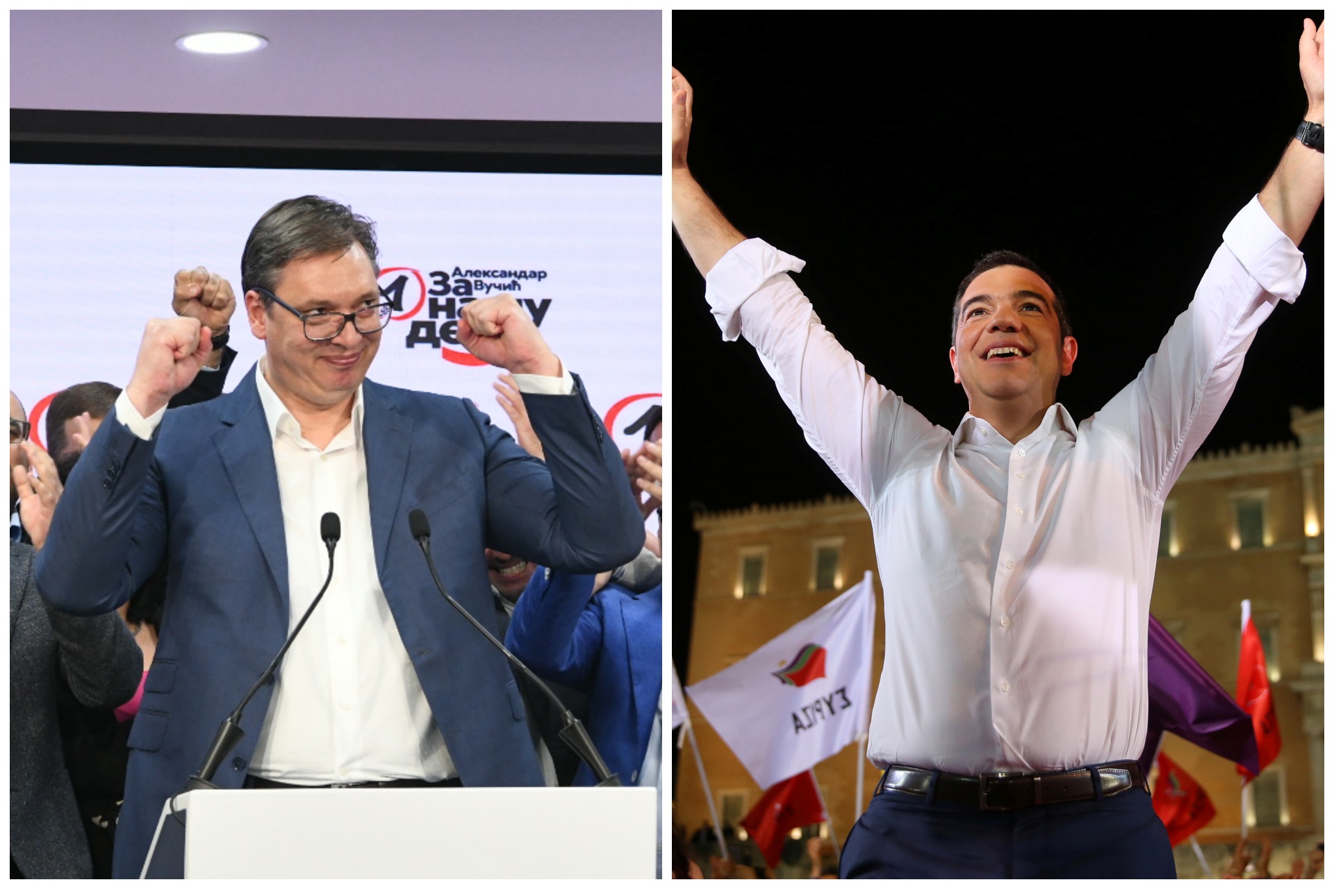 Aleksis Cipras, Aleksandar Vučić kombo