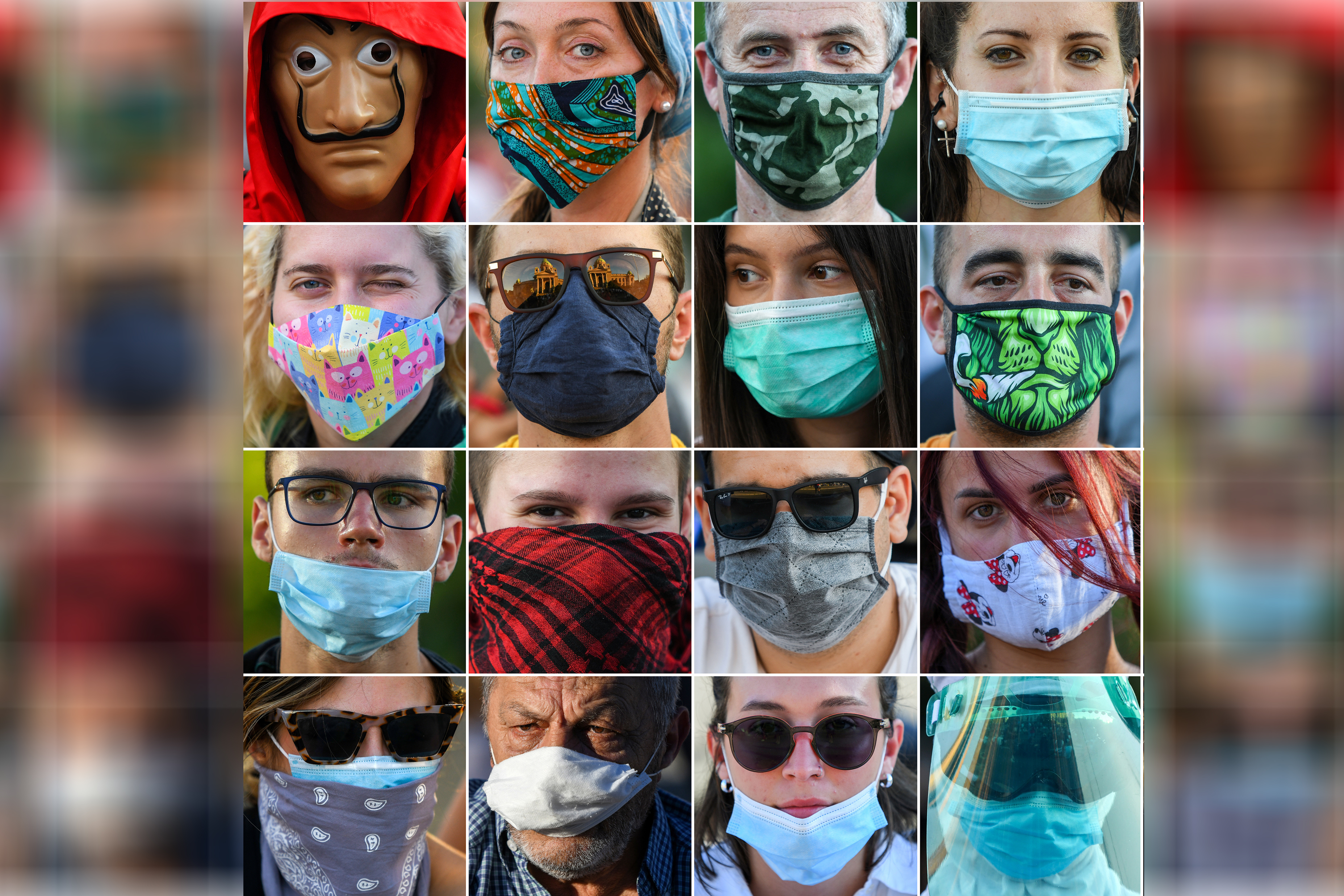 Demonstranti pod maskama Foto:Bojana Janjić