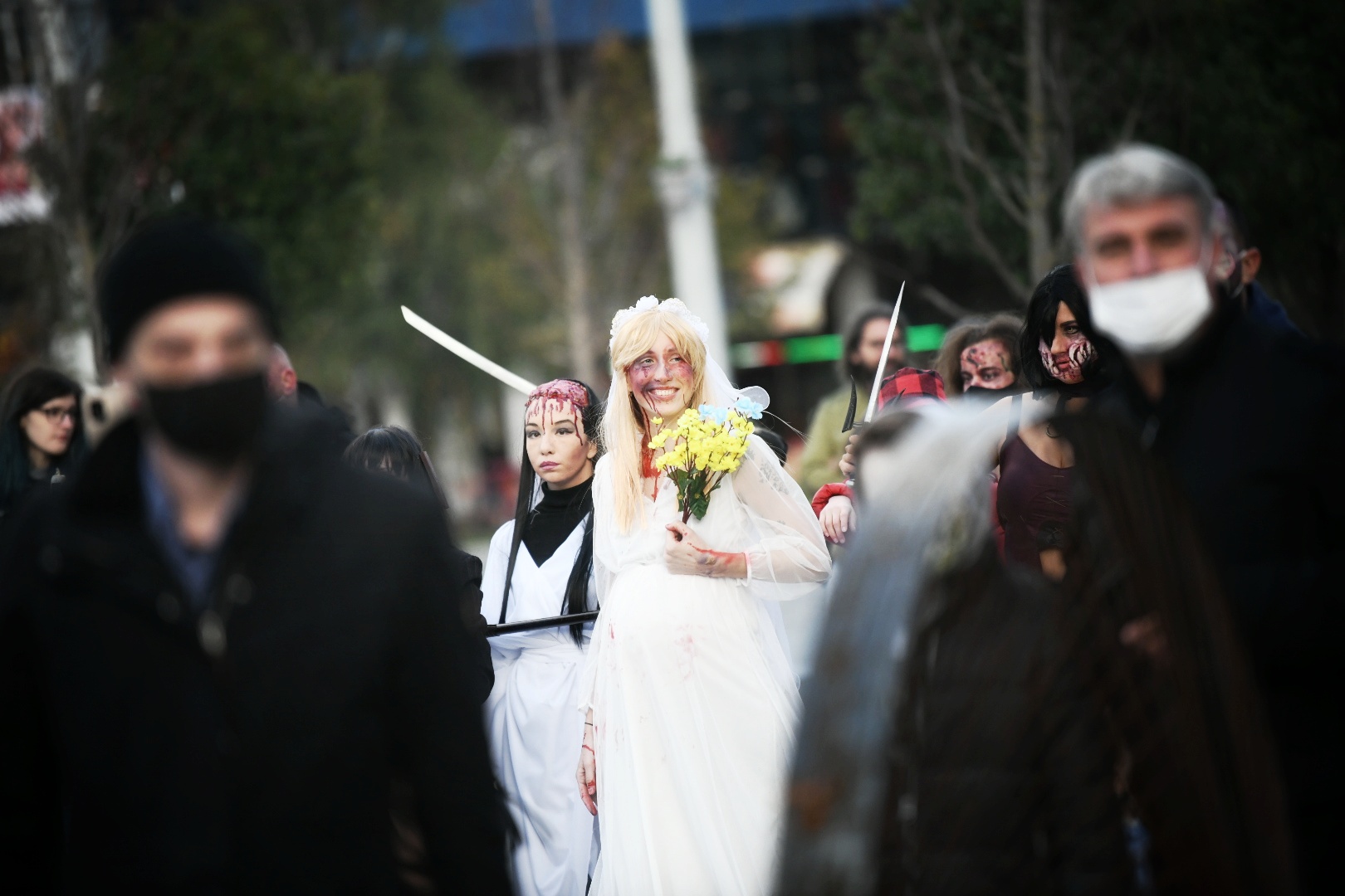 Beograd 17.10.2020. Zombi šetnja Foto: Vesna Lalić/Nova.rs