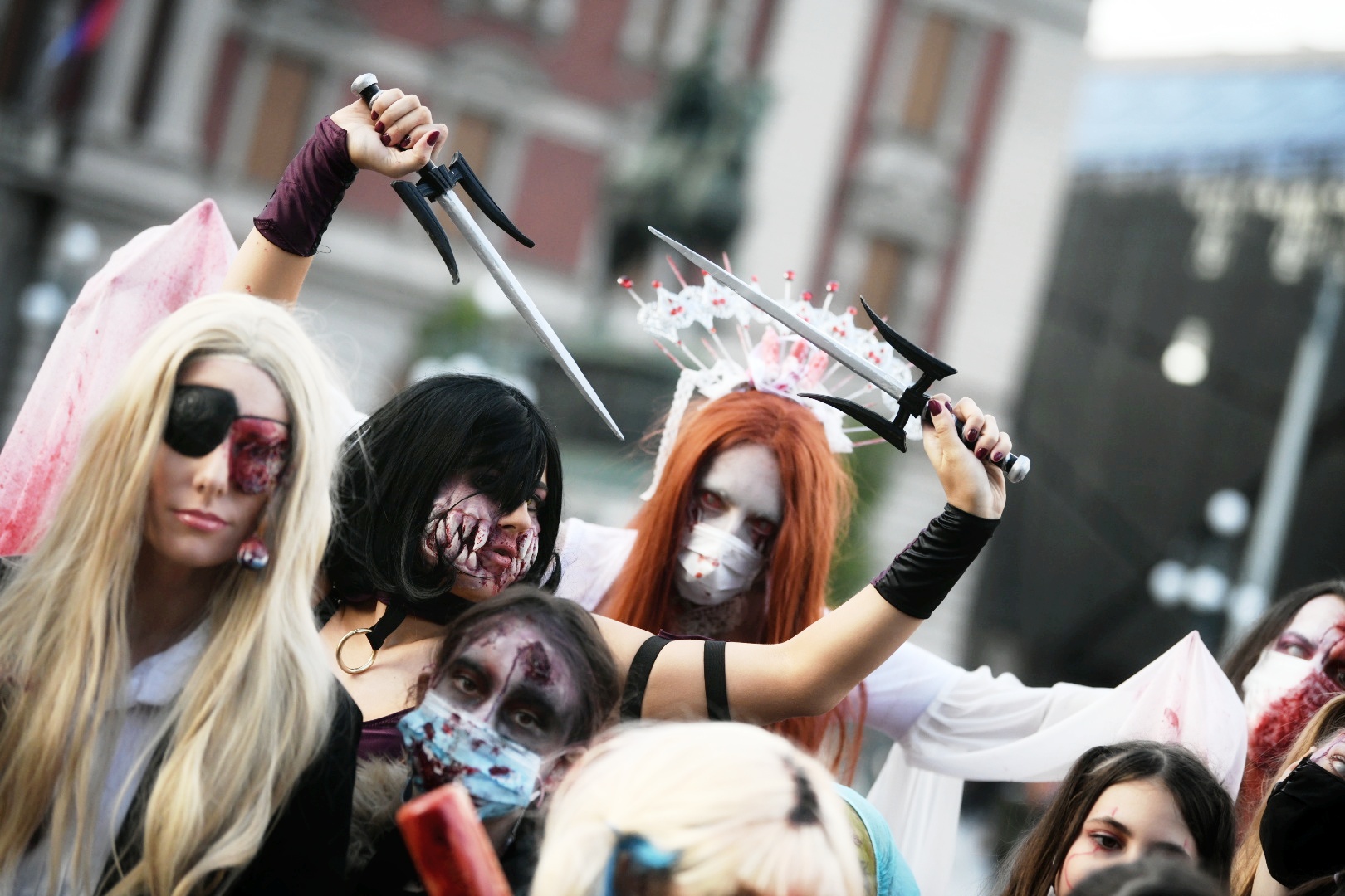 Beograd 17.10.2020. Zombi šetnja Foto: Vesna Lalić/Nova.rs