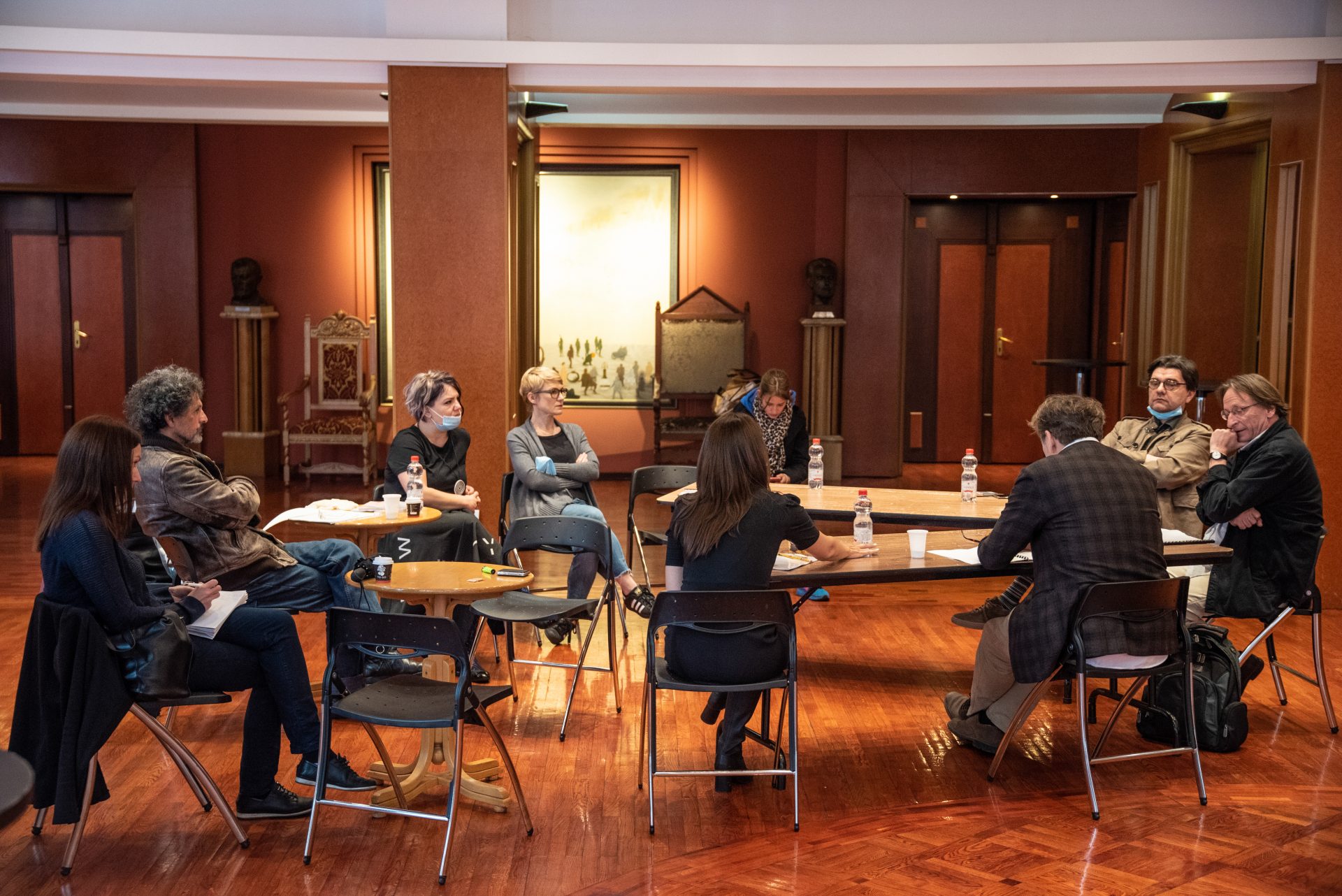 beograd 01.06.2020 Atelje 212: Prva proba predstave "Pikaso"  Foto: Dragan Mujan/Nova.rs