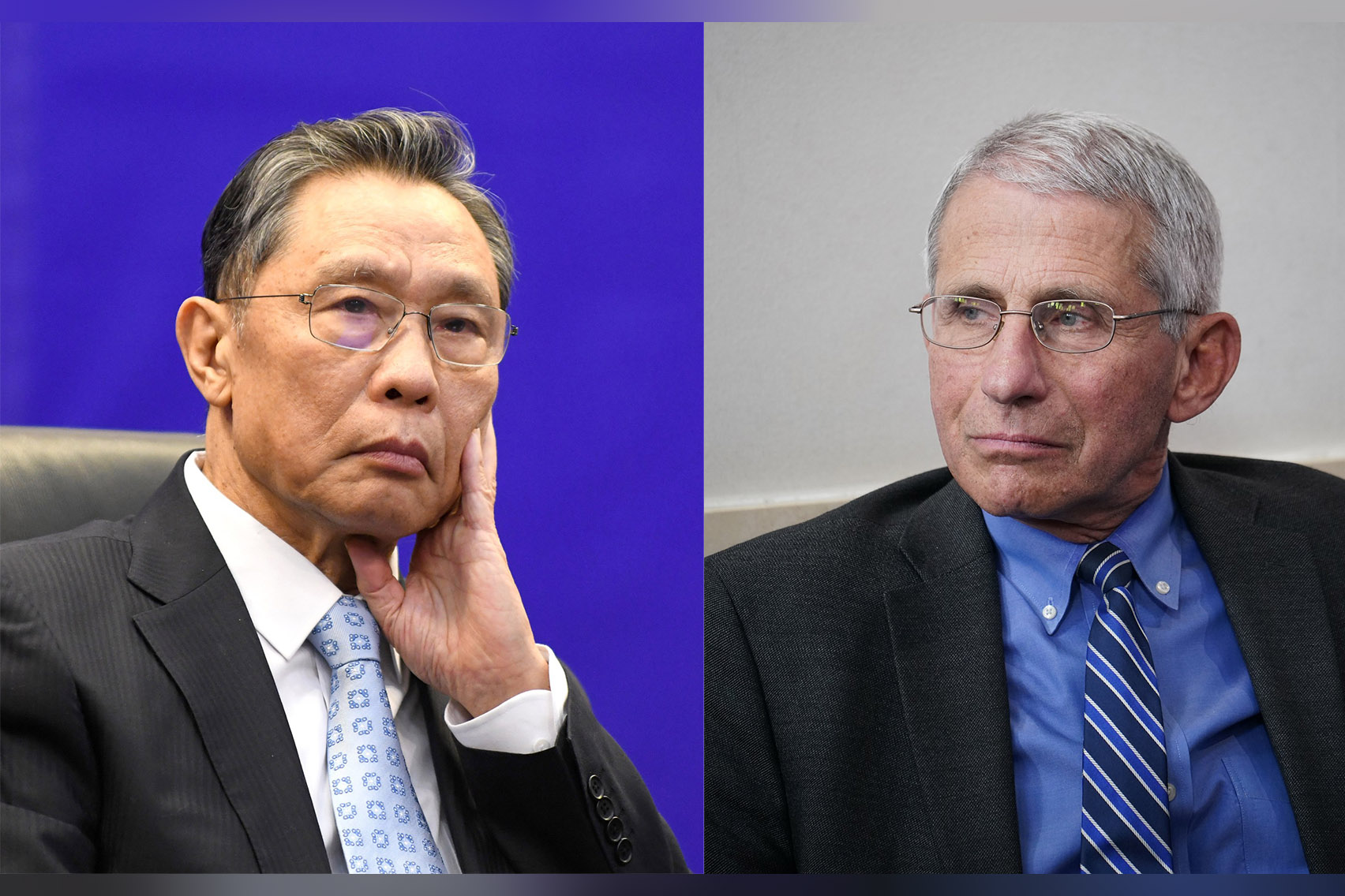 Žong Nanšan, Entoni Fauči, kombo Foto: Lu Hanxin / Zuma Press / MANDEL NGAN / AFP / Profimedia