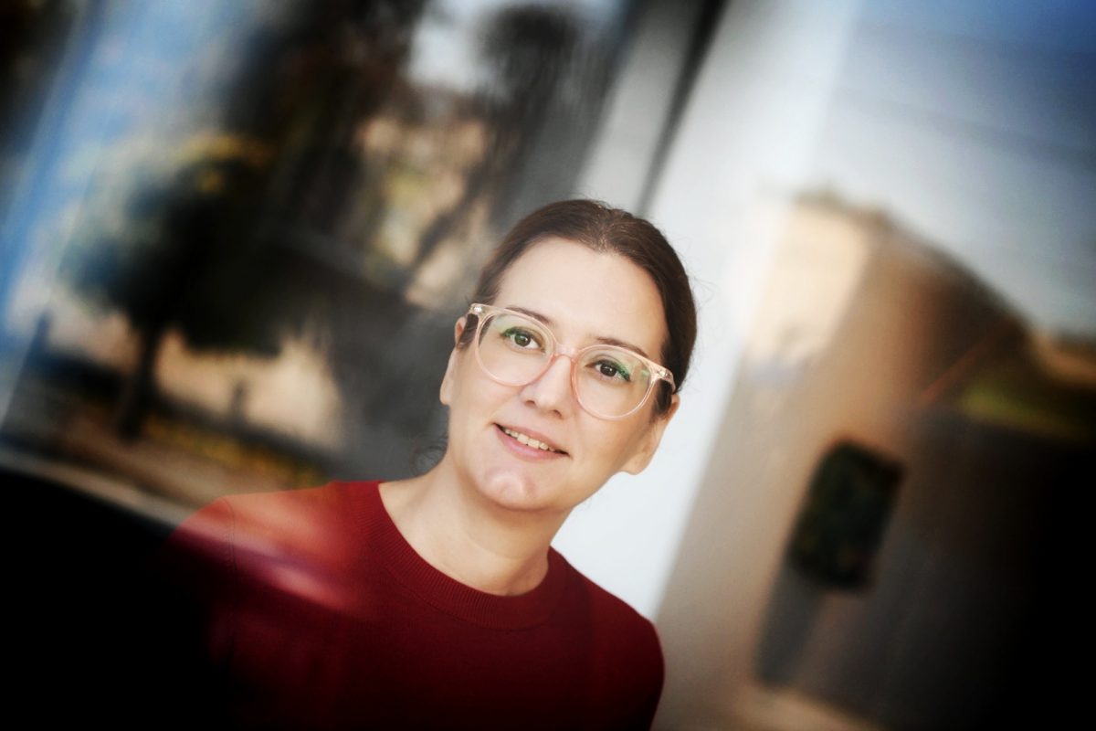 Beograd 20.10.2020. Aleksandra Jovanić, autorka izložbe. Izložba Svilene gaće Aleksandre Jovanić, Galerija zadužbine Ilije M. Kolarca, Kolarac Foto: Vesna Lalić/Nova.rs