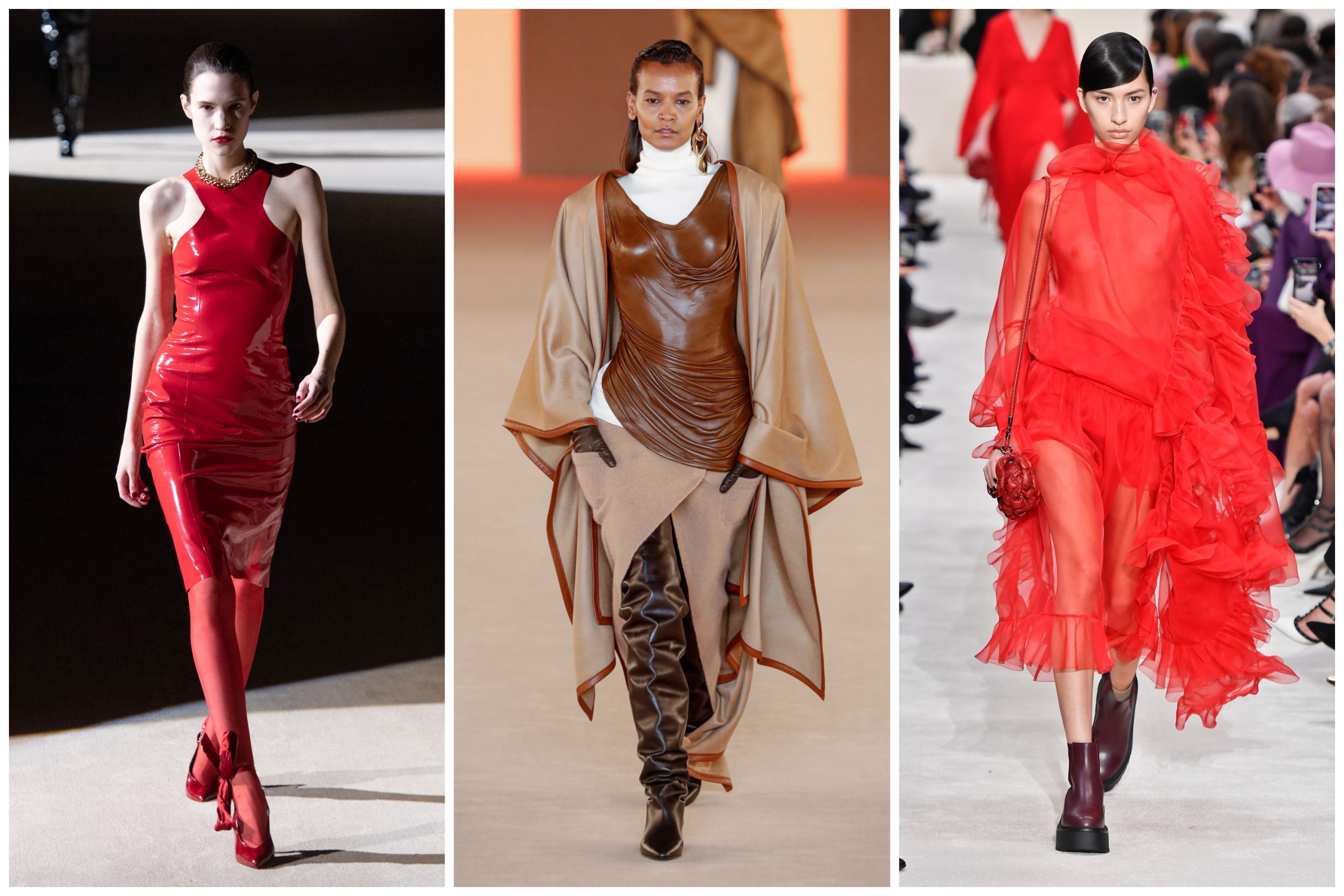 Lak, braon/crne kombinacije i čizme sa gumom; Foto: Profimedia.rs