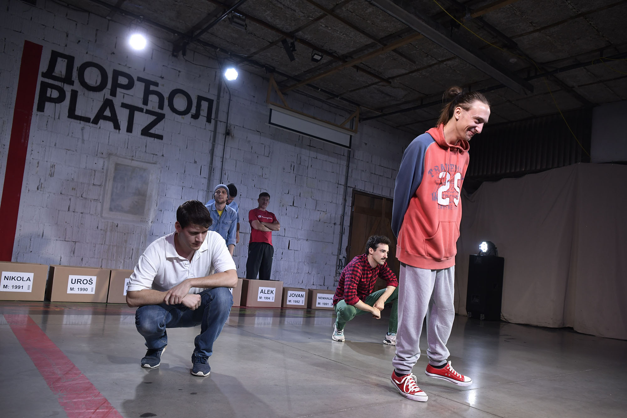 Beograd 16.06.2020. Predstava Muškarčine, Dorćol plac, Dorćol Platz Foto: Goran Srdanov/Nova.rs