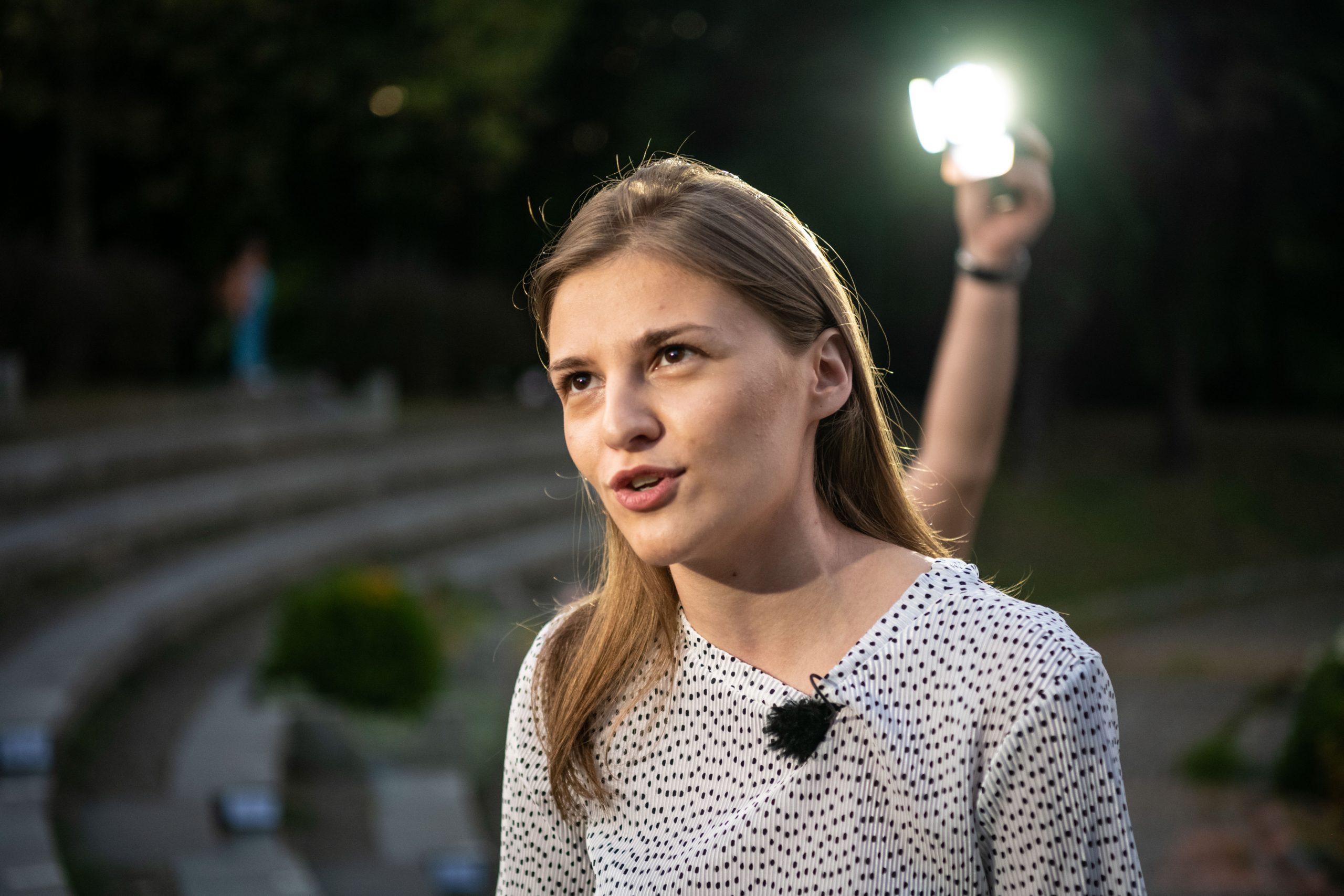 Beograd 28. avgust 2020. Knjizevni festival Krokodil, prve veceri   Krokodil je predstavio autorke iz Srbije i regiona: Lanu Bastasic, Lejlu Kalamujic, Radmilu Petrovic, Adelinu Tersani, Anu Vuckovic i Milicu Vuckovic Foto:Dragan Mujan/Nova.rs