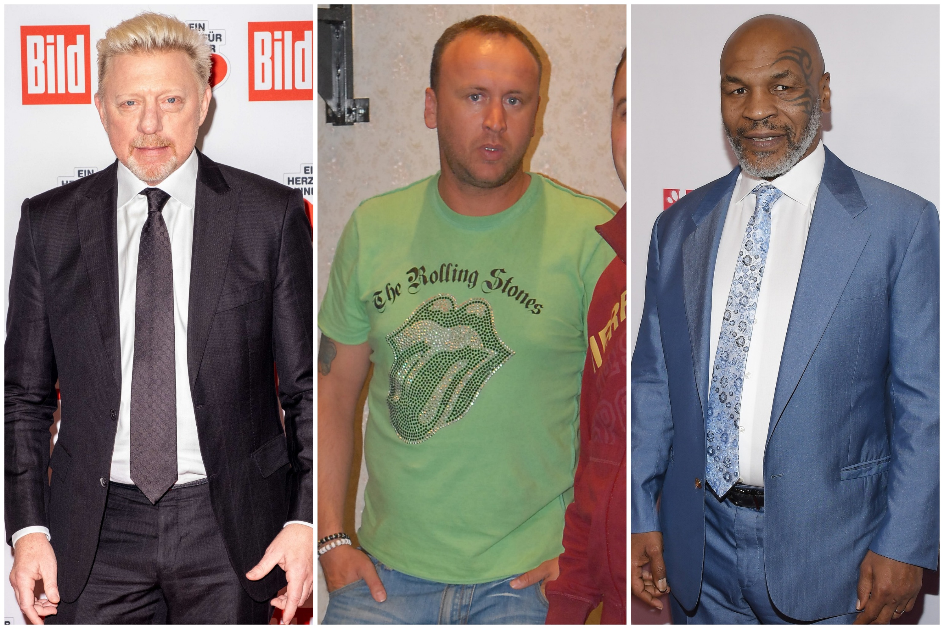 Boris Beker, Saša Ćurčić, Majk Tajson, Boris Becker, Mike Tyson, kombo Foto: Famous / Zuma Press / Sipa USA / ddp USA / Profimedia / Arhiva