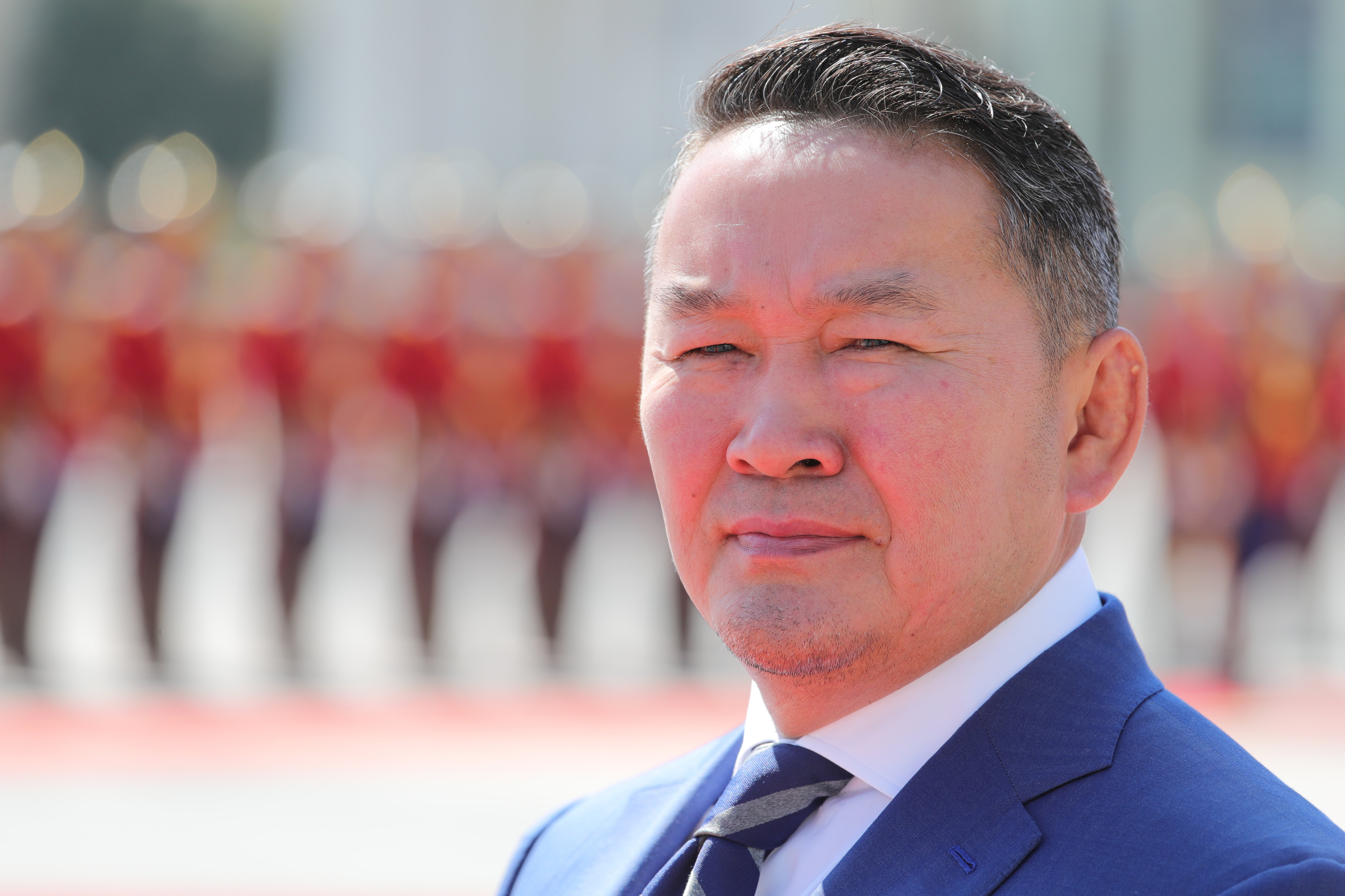 Khaltmaagiin Battulga, Kaltmagin Batulga, mongolski predsednik, prdsednik Mongolije, Mongolija Foto: EPA-EFE/MICHAEL KLIMENTYEV/SPUTNIK/KREMLIN