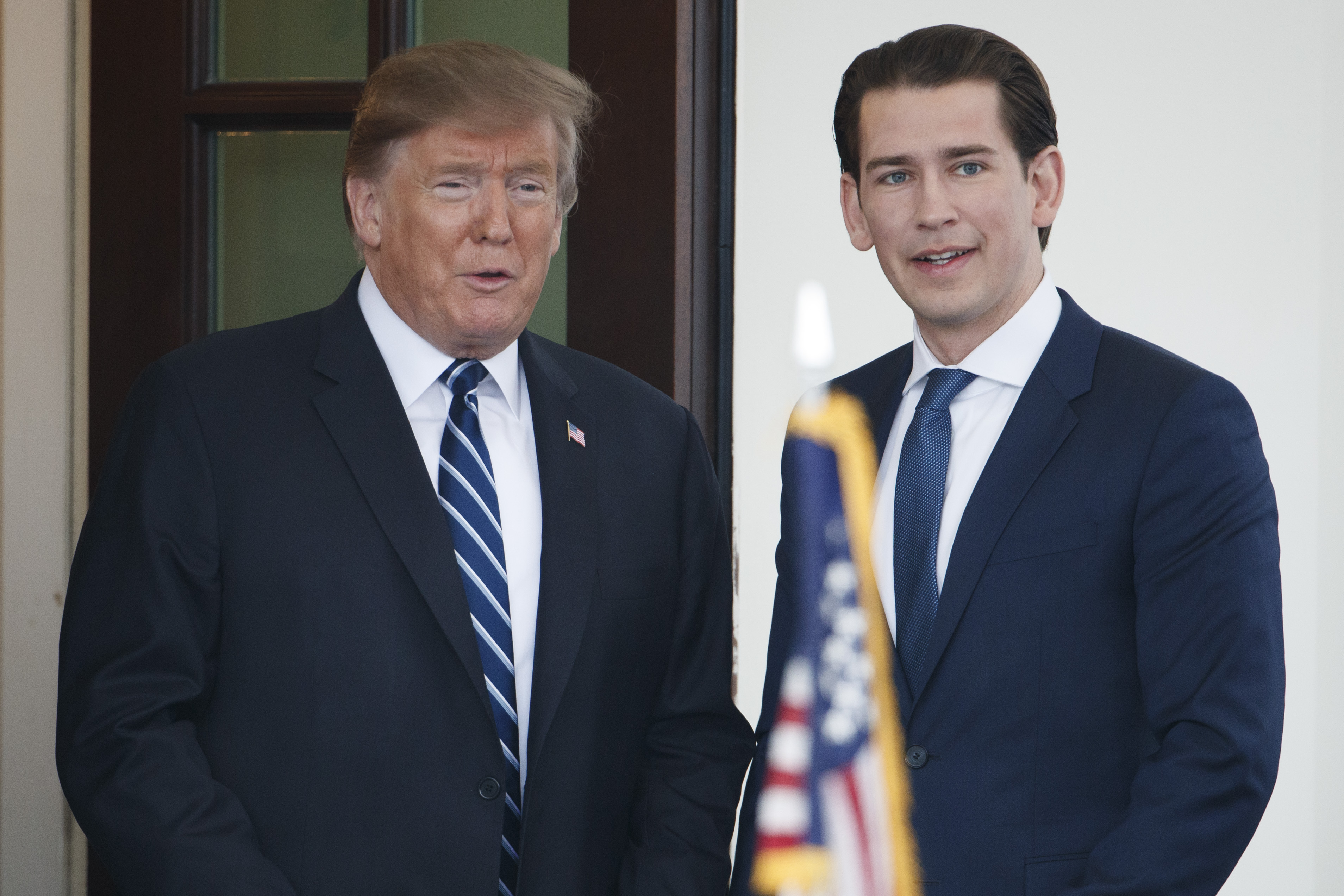 Donald Tramp, Sebastijan Kurc Foto: EPA-EFE/SHAWN THEW