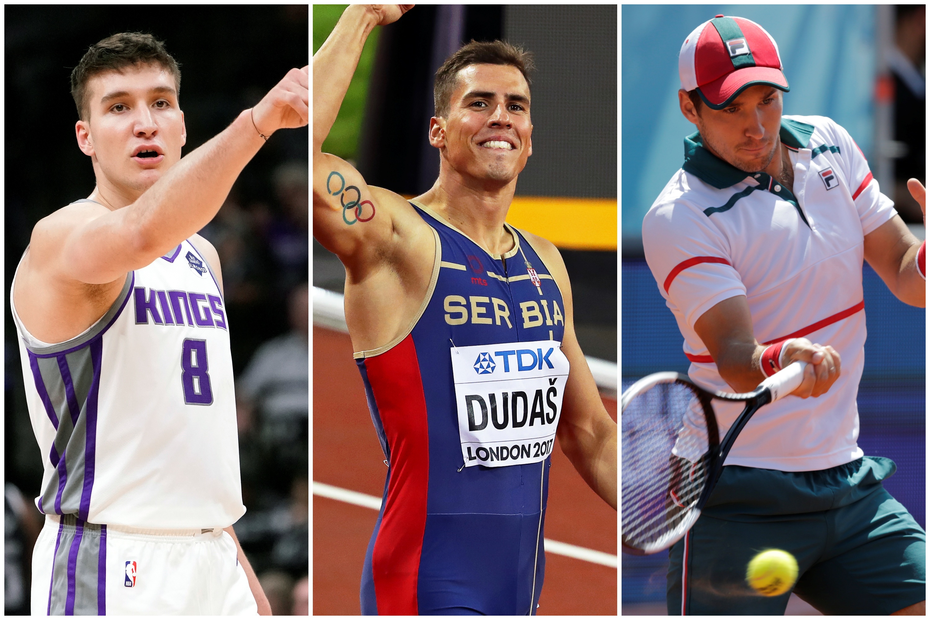 Bogdan Bogdanović, Mihail Dudaš, Dušan Lajović, kombo Foto: EPA-EFE/JOHN G. MABANGLO/SEAN DEMPSEY/ANDREJ CUKIC