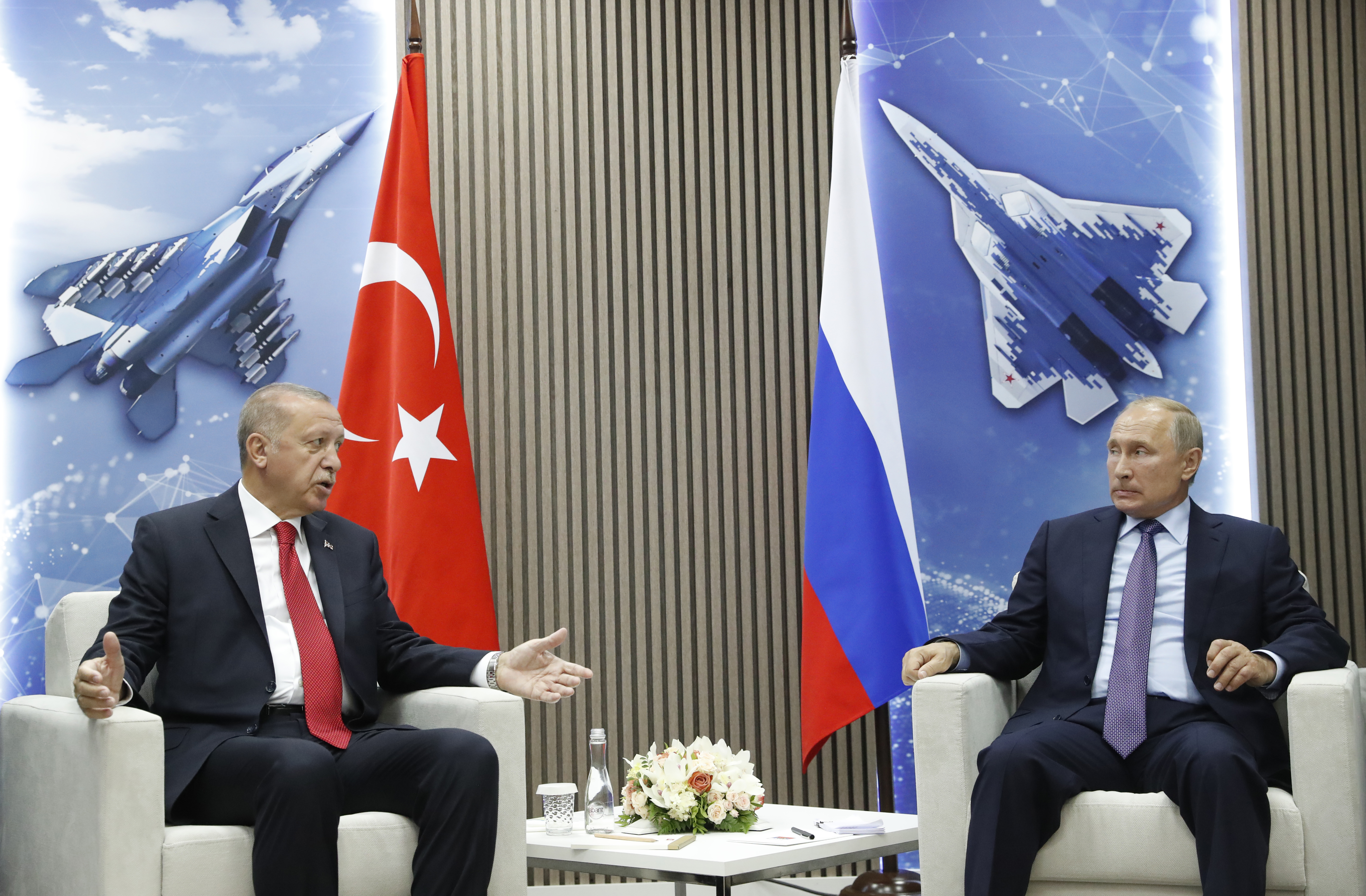Vladimir Putin, Redžep Tajip Erdogan Foto: EPA-EFE/MAXIM SHIPENKOV