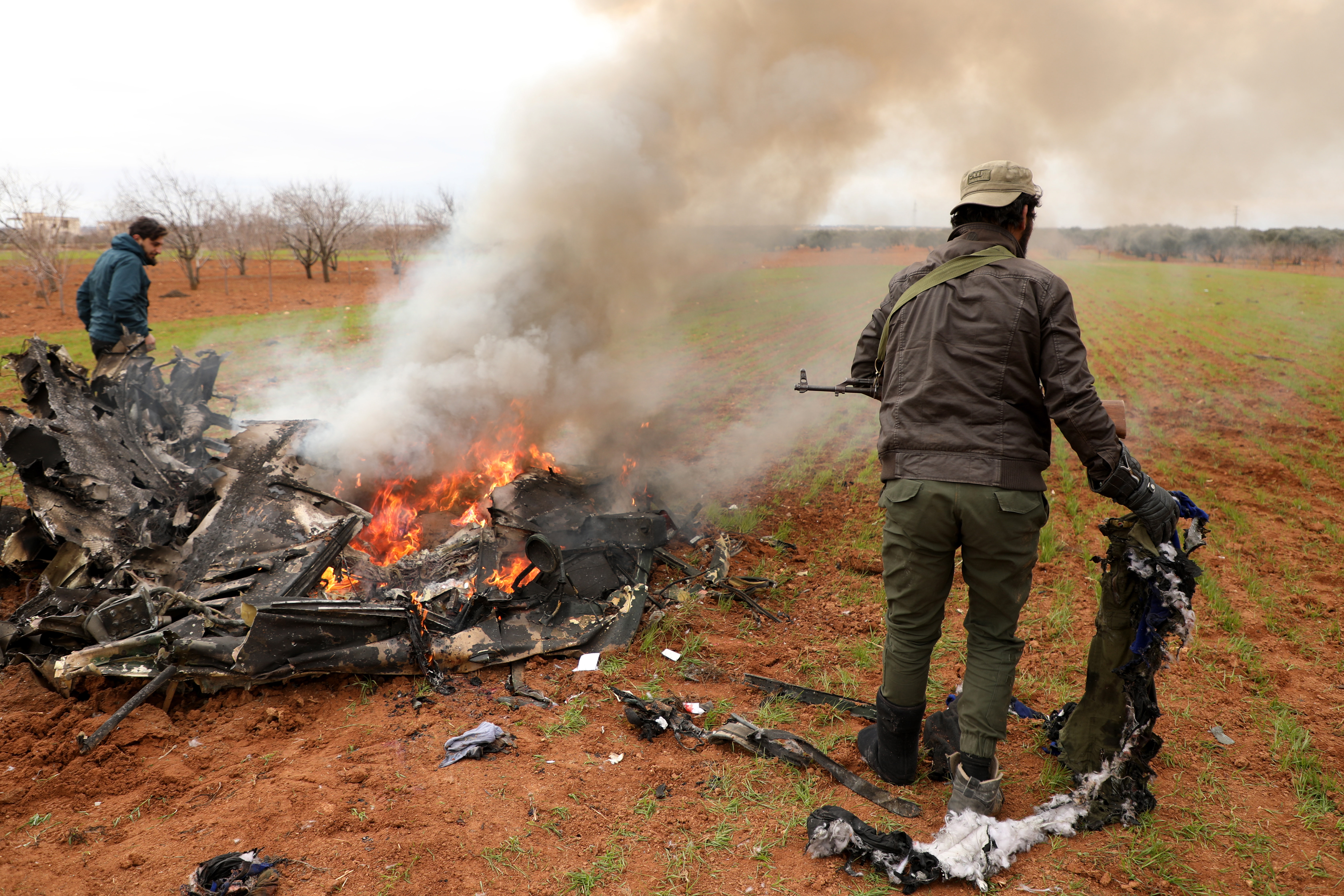 Helicopter shot down near Idlib