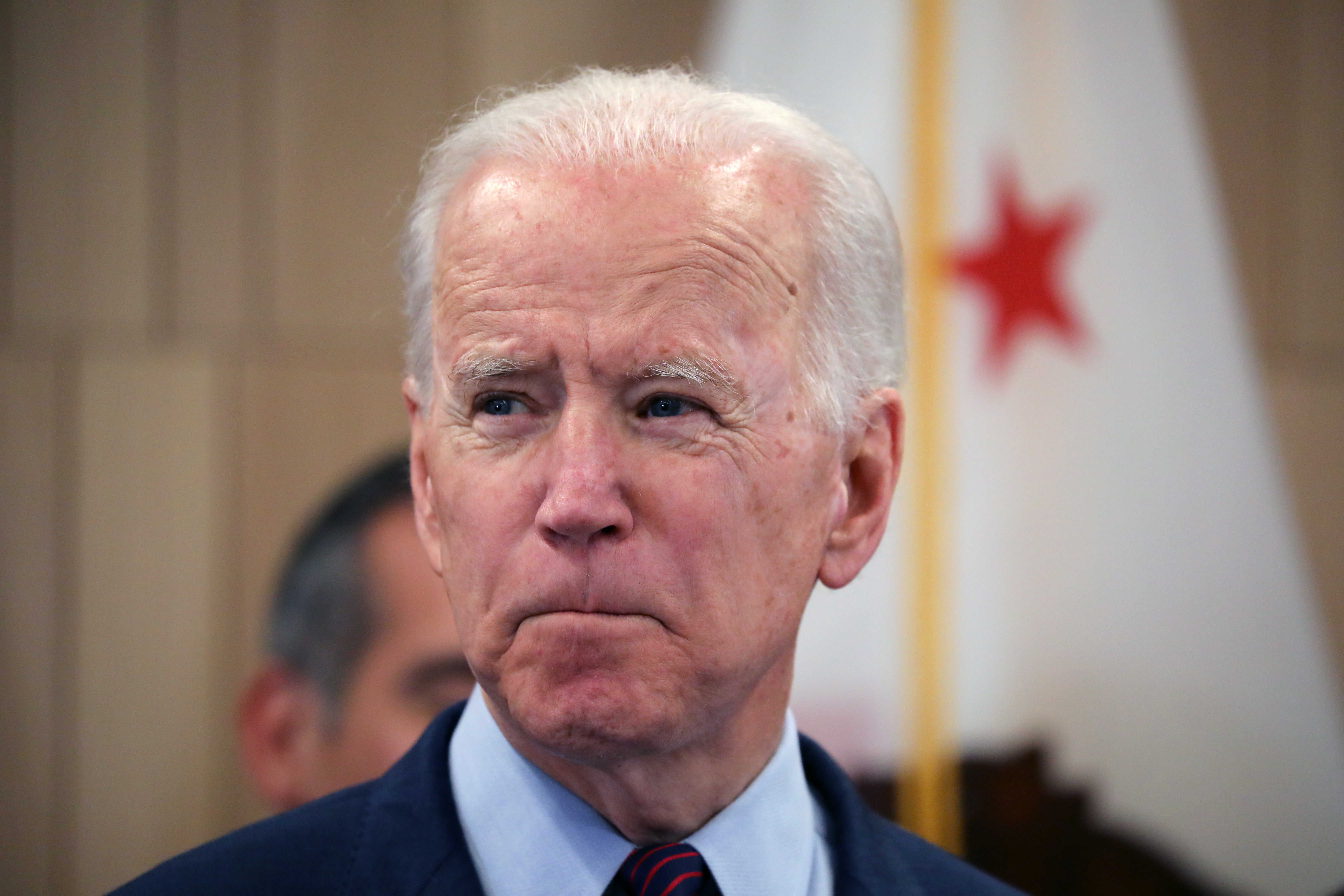 epa08270647 Former US Vice President and Democratic presidential candidate Joe Biden speaks at an event a day after 'Super Tuesday' at the W Hotel in West Bevery Hills, in Los Angeles, California, USA, 04 March 2020.  EPA-EFE/DAVID SWANSON