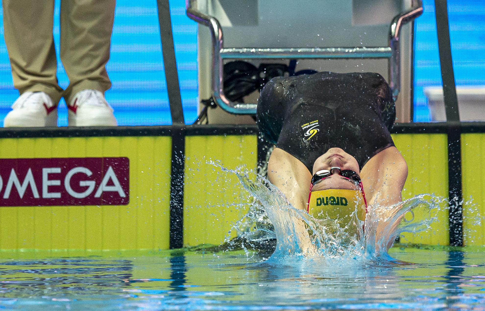 epa07741282 Kaylee McKeown of Australia competes in the Women's 200m Backstroke heats during the 2019 FINA World Championships, Gwangju, South Korea, 26 July 2019.  EPA-EFE/PATRICK B. KRAEMER