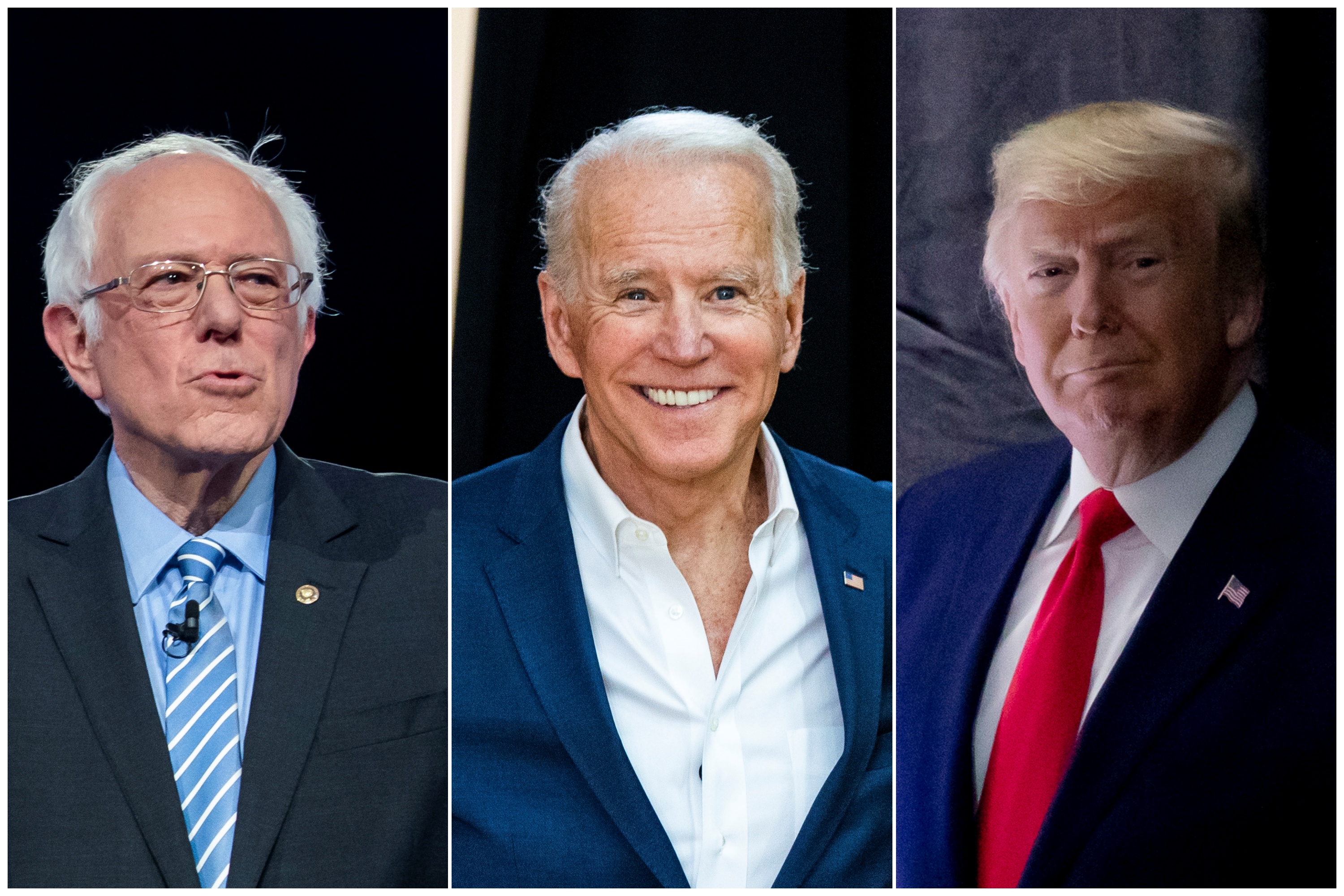 Berni Sanders, Džo Bajden, Donald Tramp