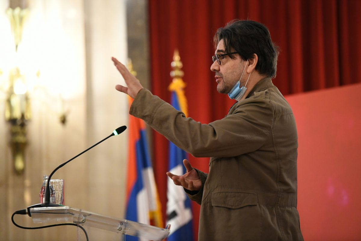 Beograd, 03.06.2020. Konferencija za štampu, Leto u Beogradu, Pozorište na otvorenom, Pozorište na Tašu, Taš, pozorište, Beogradska letnja scena Foto: Vesna Lalić/Nova.rs