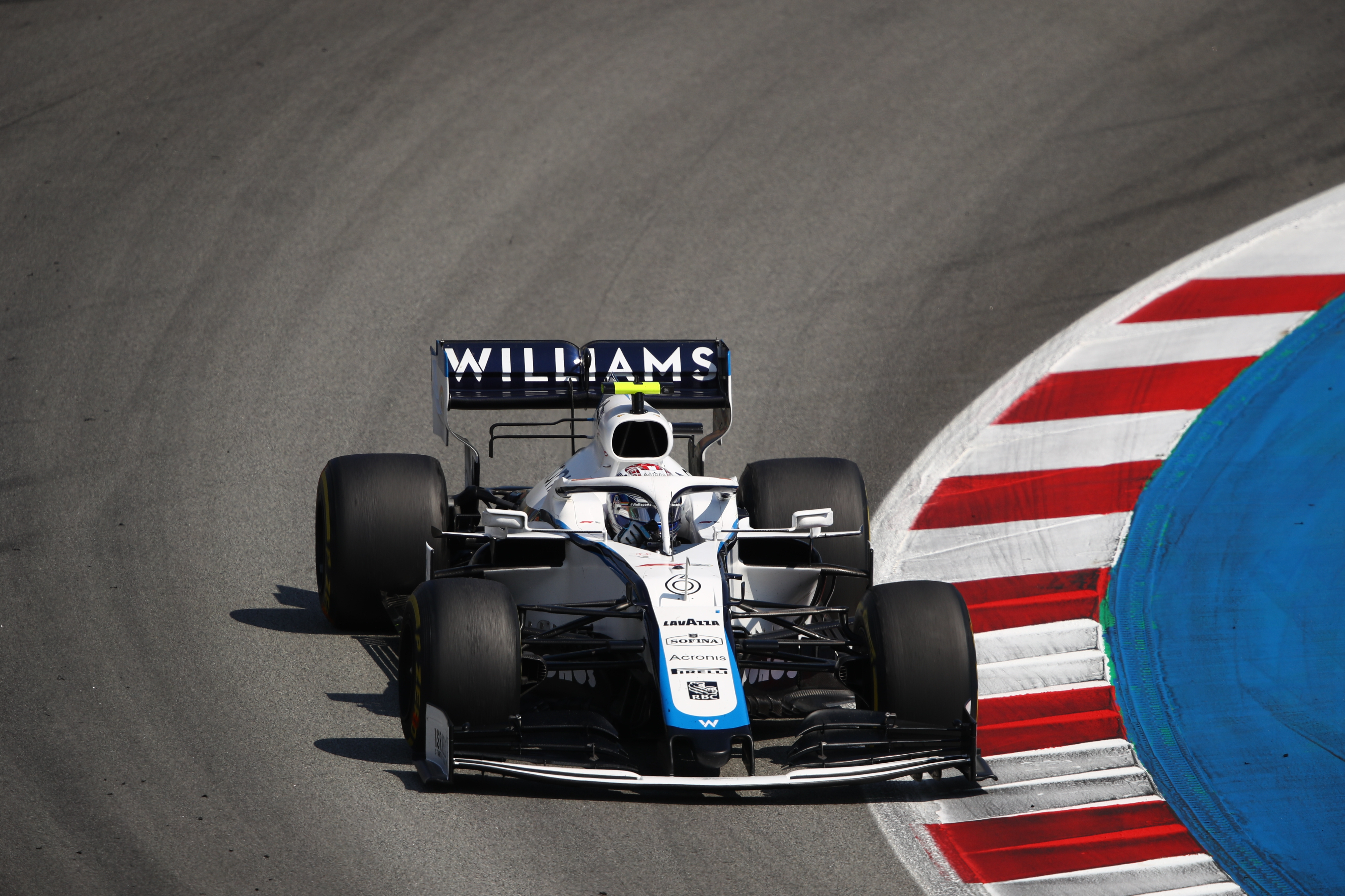 epa08607433 Iranian-Canadian Formula One driver Nicholas Latifi of Williams in action during the Formula One Grand Prix of Spain at the Circuit de Barcelona-Catalunya in Montmelo, Spain, 16 August 2020.  EPA-EFE/Bryn Lennon/ Pool