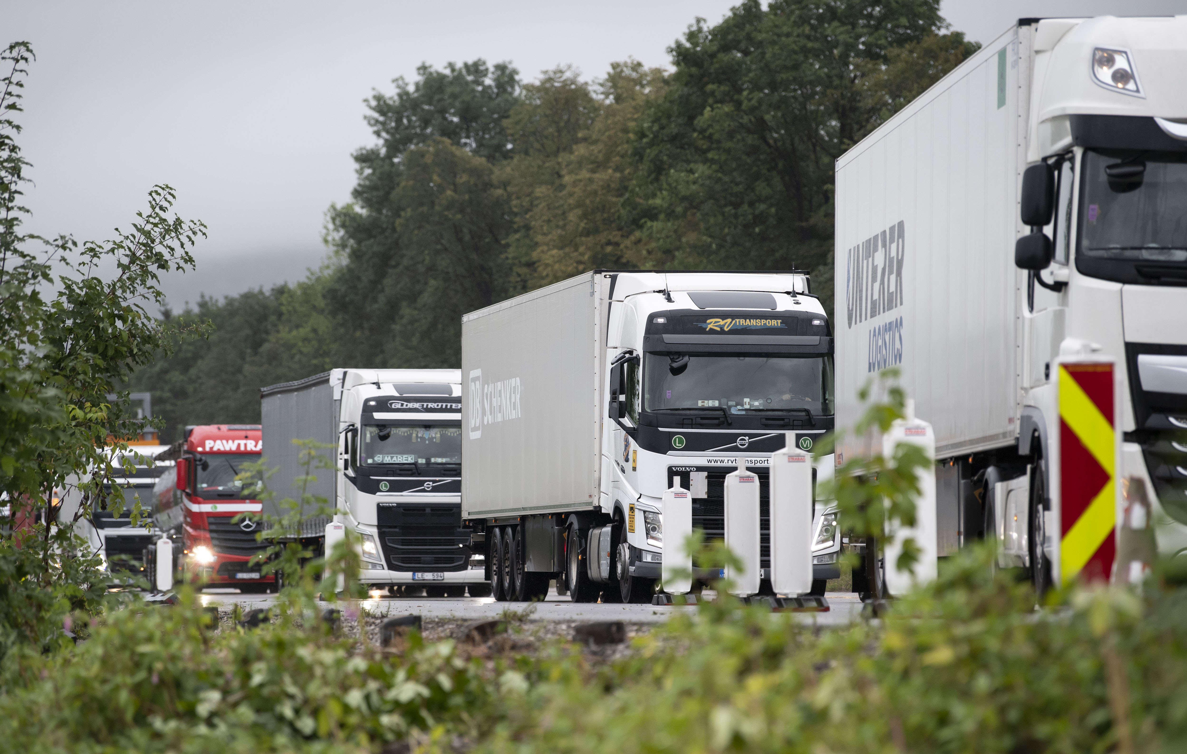 Block handling at the German-Austrian border.