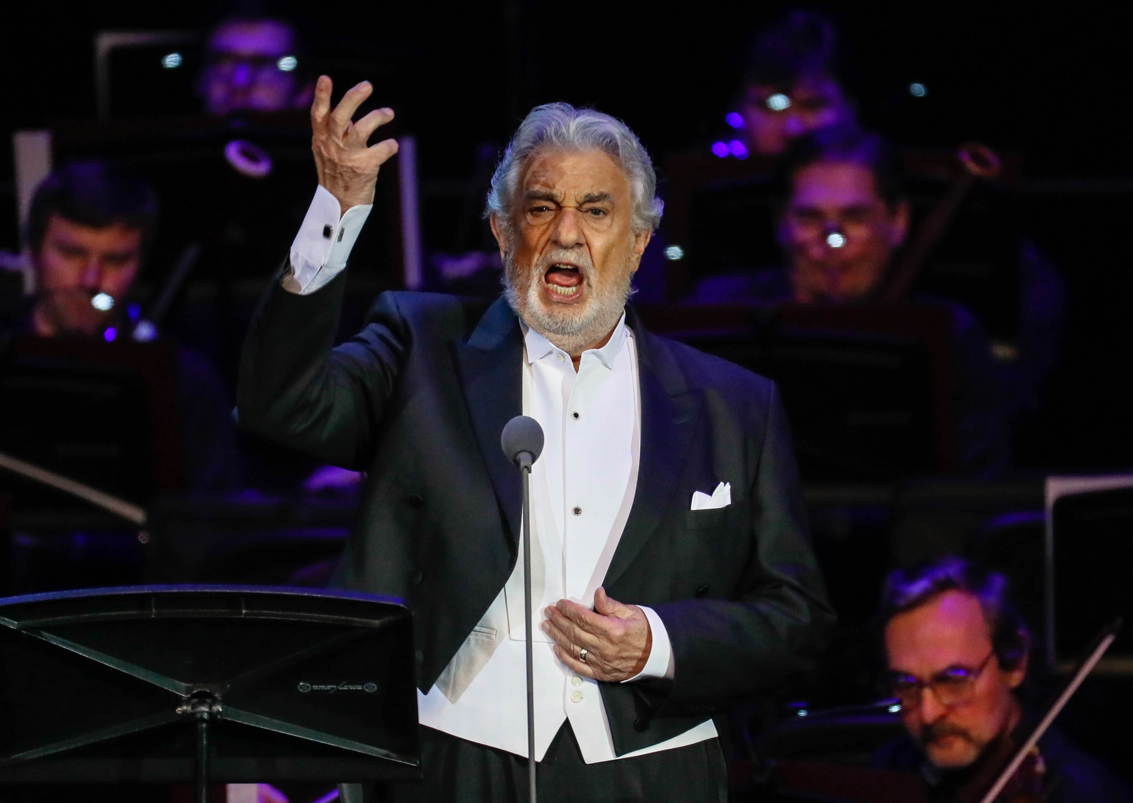 Placido Domingo performs in Moscow