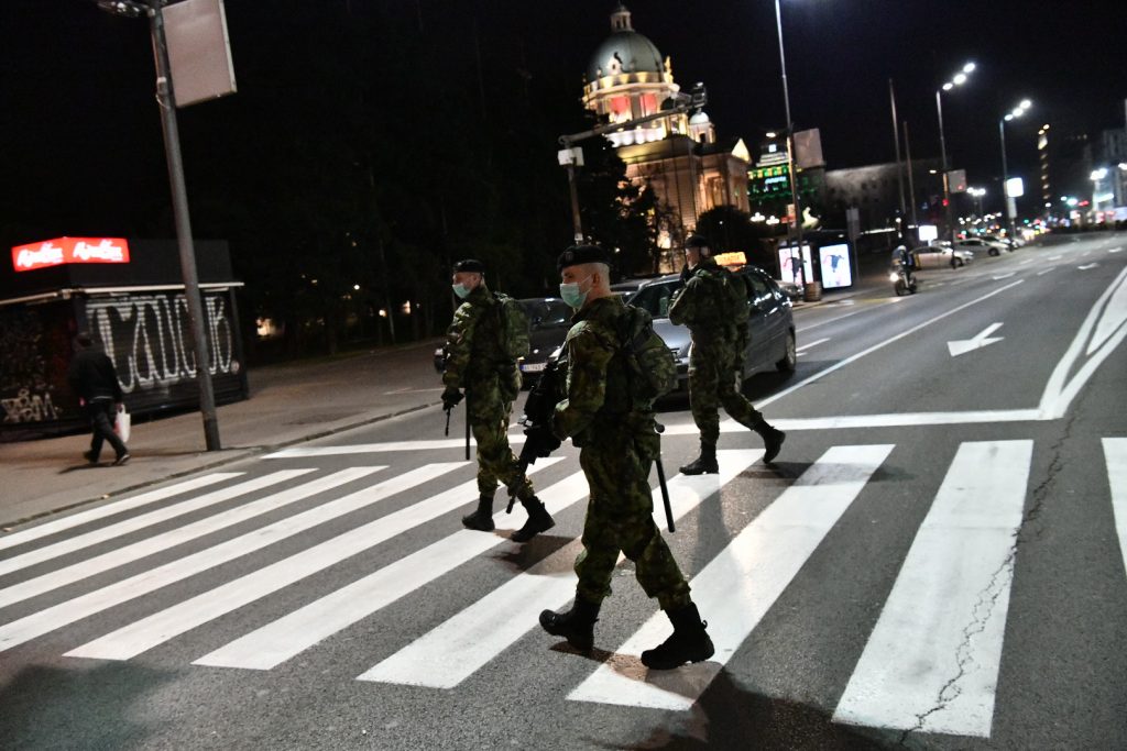Beograd 21.03.2020. Policijski čas vanredno stanje Vojska Srbije patrola Foto:Vladislav Mitić/Nova.rs