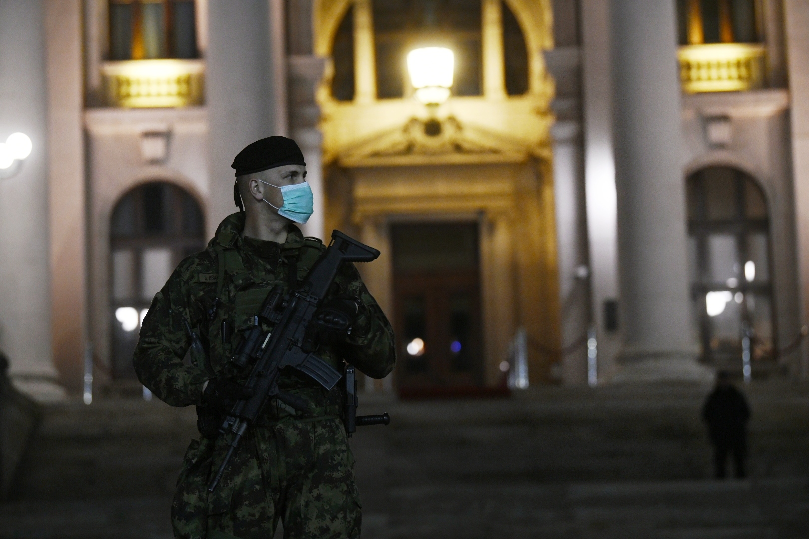 Beograd 18.03.2020. Vojska. Policijski čas, početak, počeo policijski čas, vanredno stanje, koronavirus, grad, ulica, ulice Foto: Nemanja Jovanović/Nova.rs