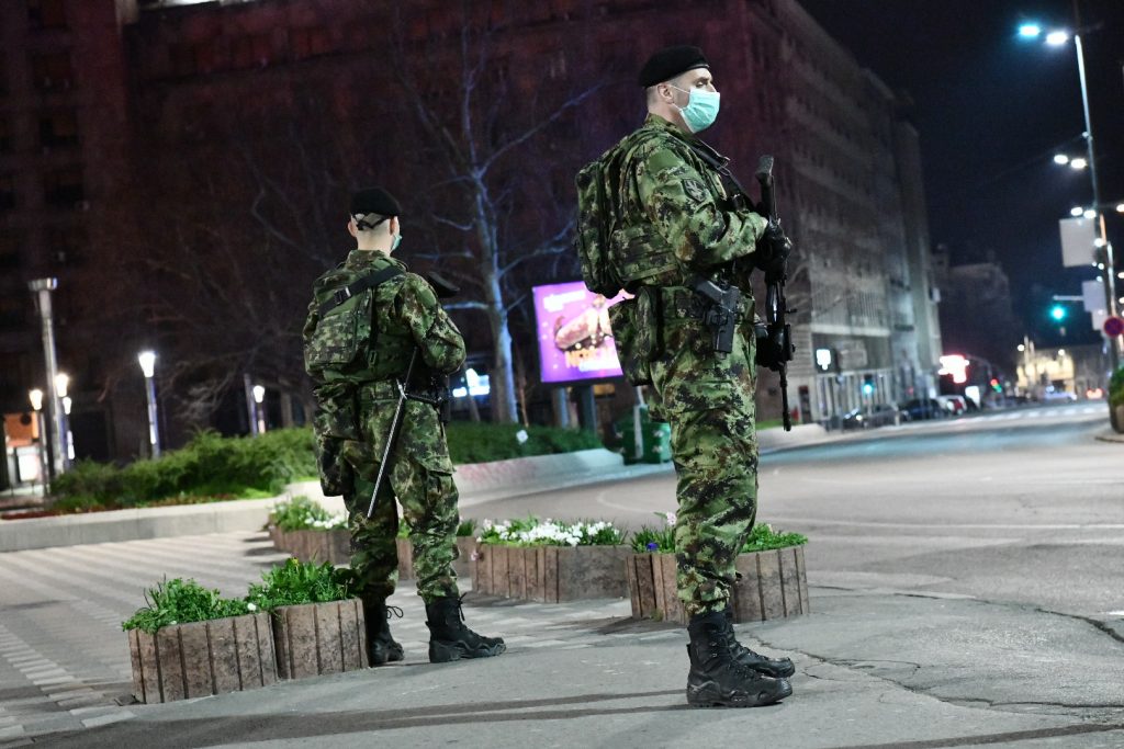 Beograd 21.03.2020. Policijski čas vanredno stanje Vojska Srbije patrola Foto:Vladislav Mitić/Nova.rs