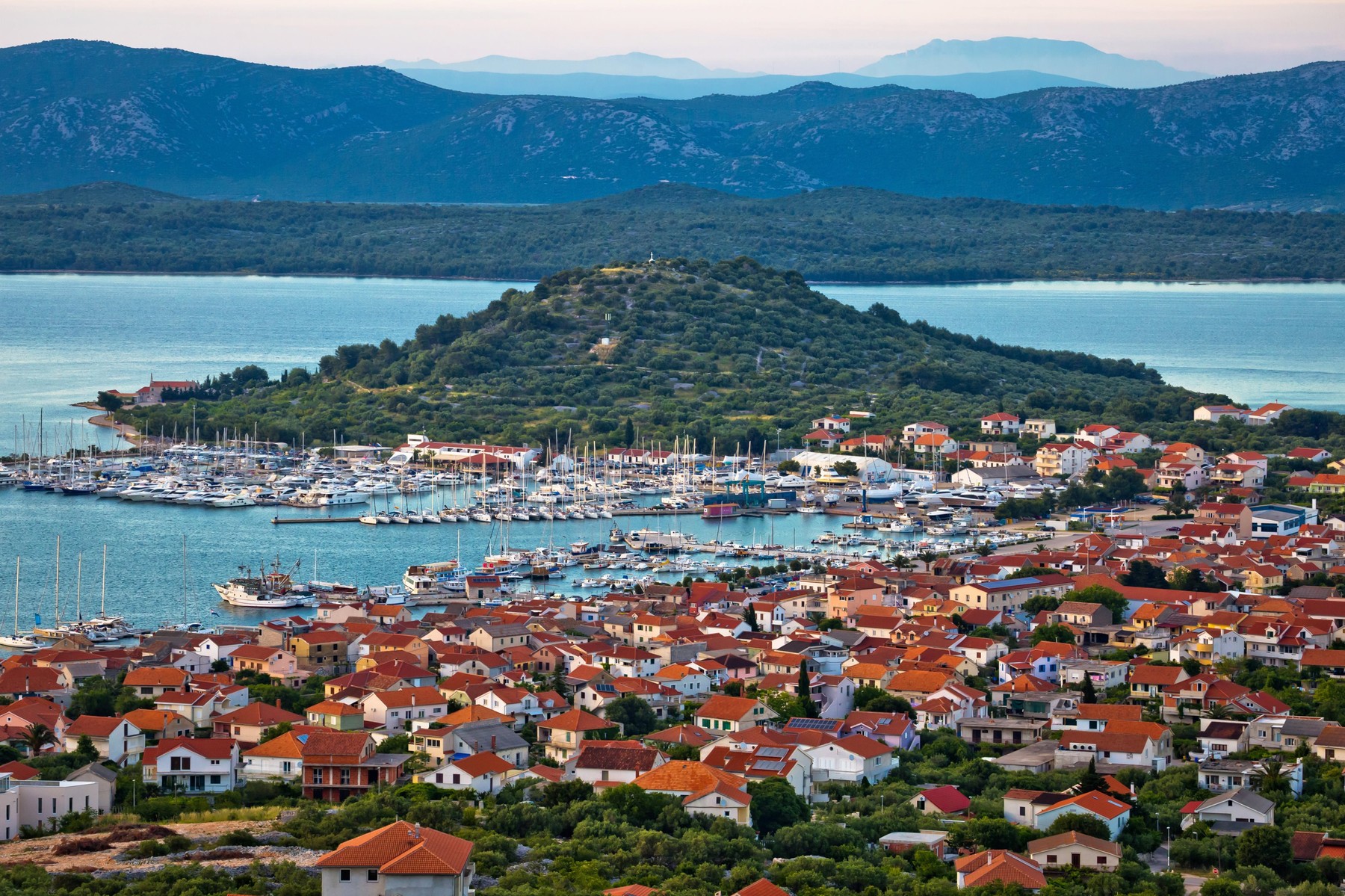 Island of Murter marina and bay view, Dalmatia, Croatia, Image: 294330743, License: Rights-managed, Restrictions: , Model Release: no, Credit line: Dalibor Brlek / Alamy / Alamy / Profimedia