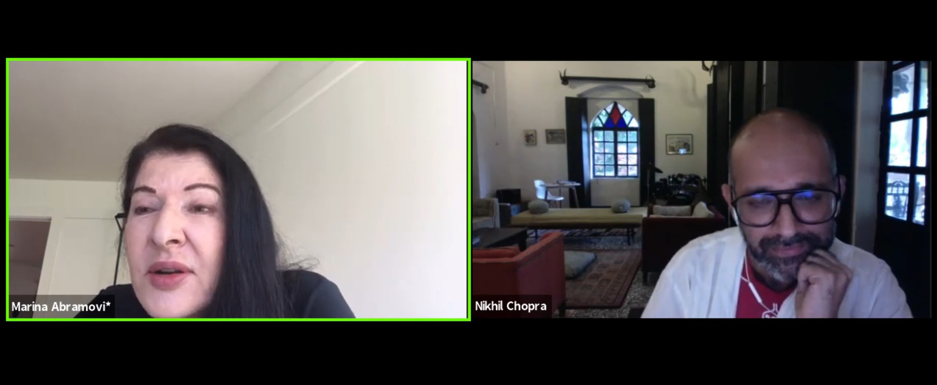 Marina Abramovic, Nikhil Chopra