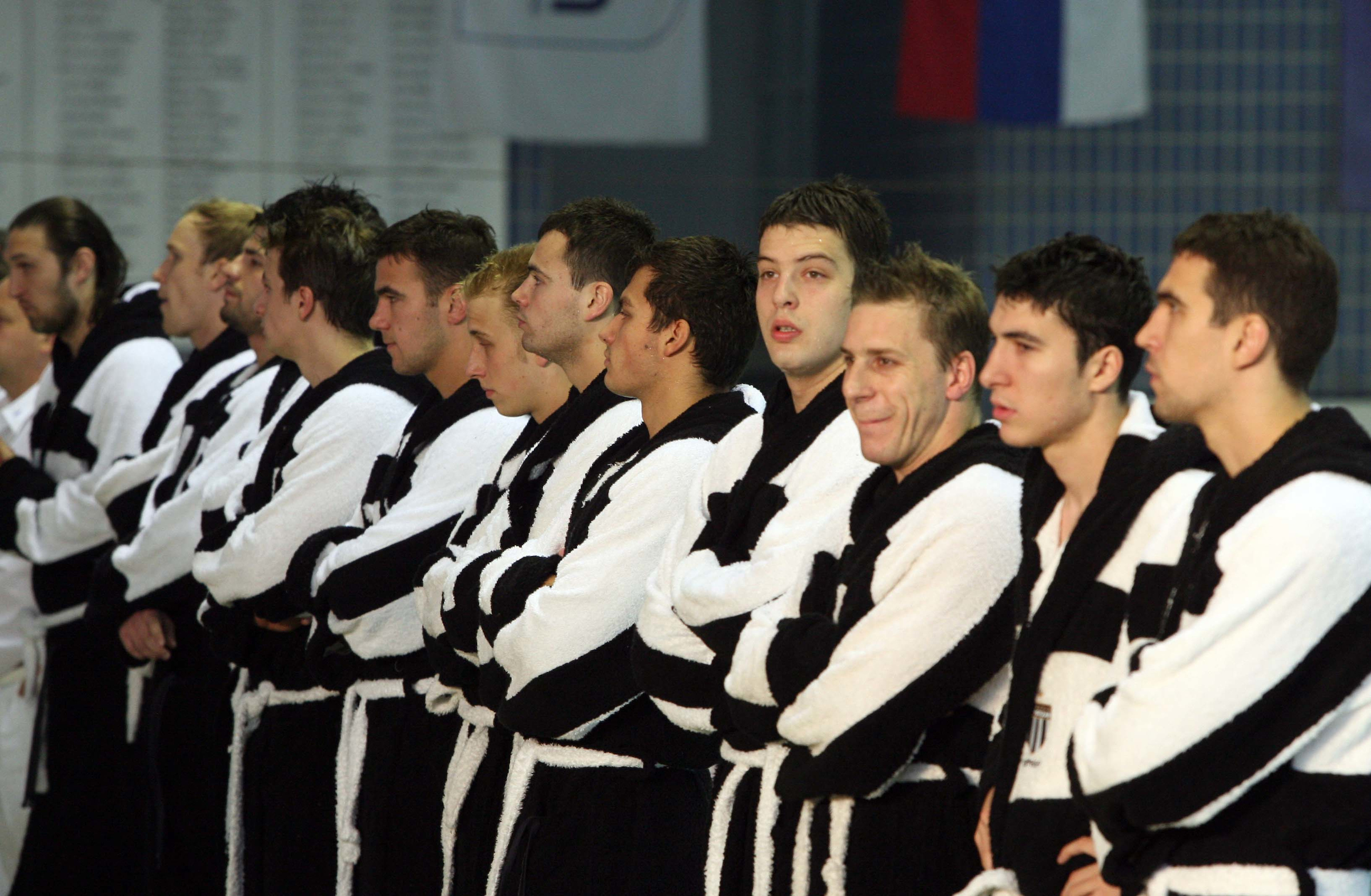 Sport vaterpolo waterpolo Partizan Belgrade Beograd Pompea Brescia Bresa grupa a liga sampiona