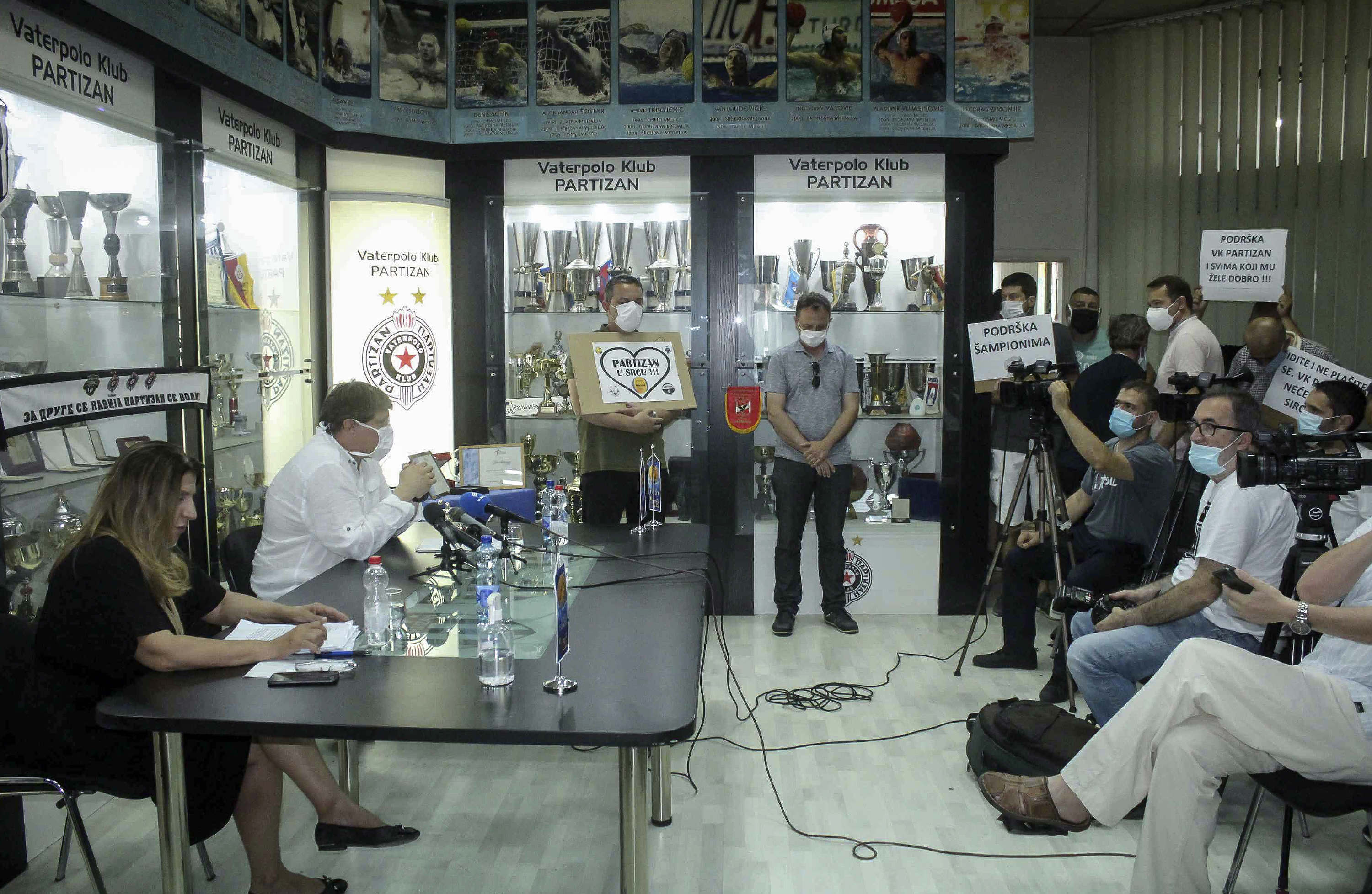 Vaterpolo-VK Partizan Press Konferencija za medije-Protest roditelja igraca
Beograd, 03.07.2020.
foto: Starsportphoto ©