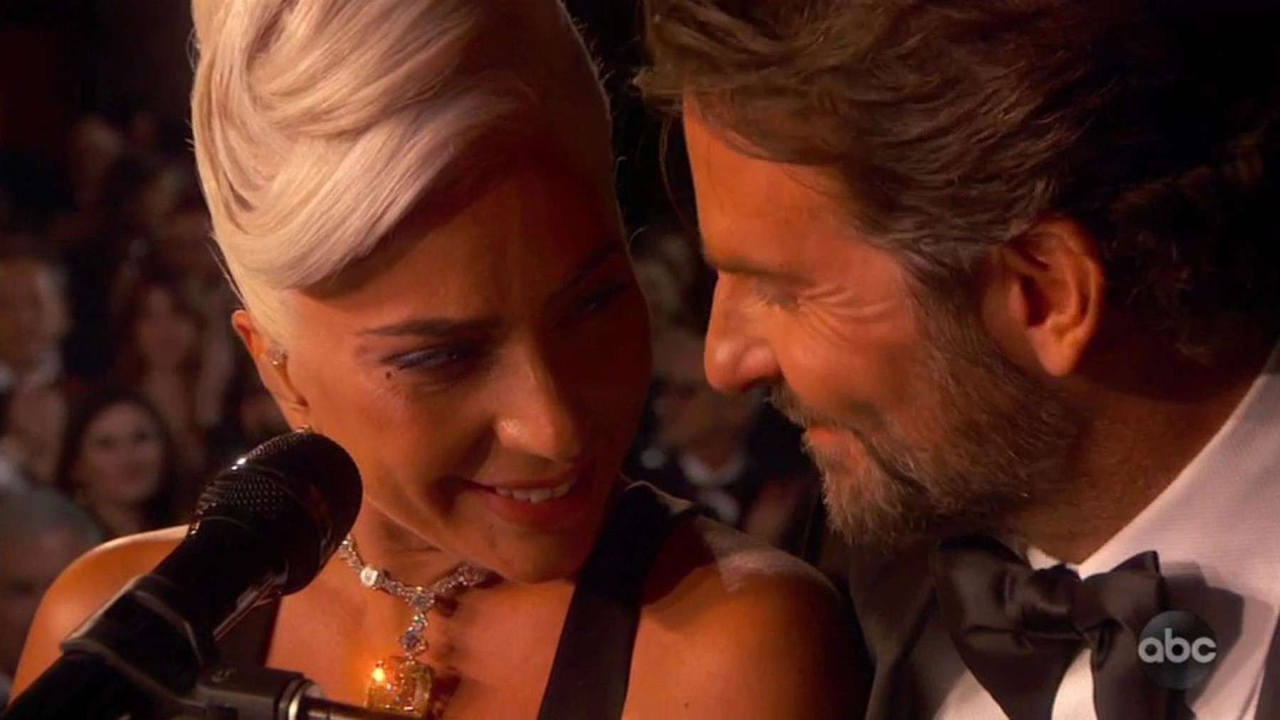 Lady Gaga and Bradley Cooper perform emotional version of Shallow at the Oscars
