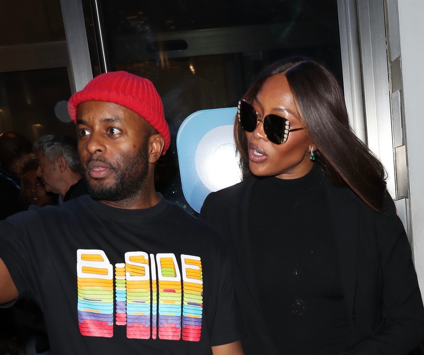 Naomi Campbell looks fresh faced while arriving at Global Offices