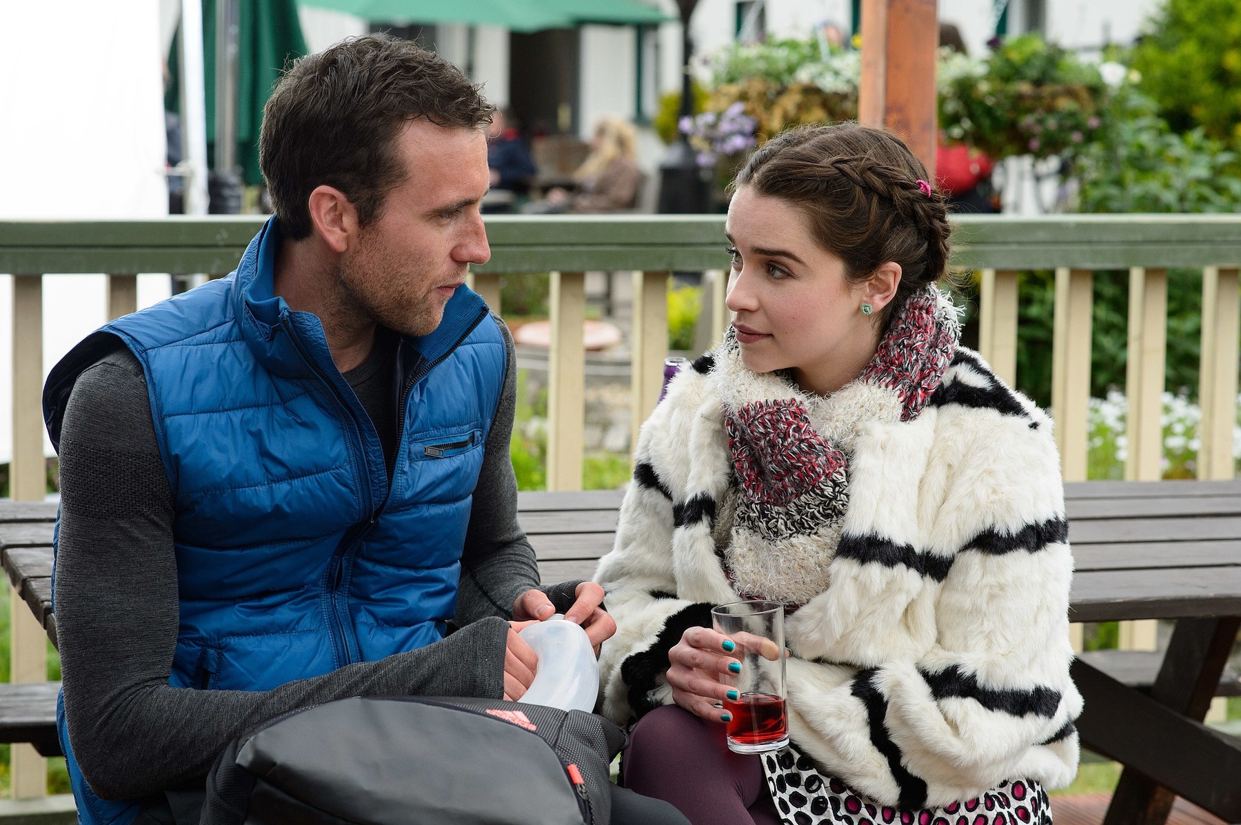 Me Before You (2016)
Matthew Lewis &amp; Emilia Clarke 
*Filmstill - Editorial Use Only*,Image: 288288858, License: Rights-managed, Restrictions: , Model Release: no, Credit line: Image  Capital Pictures / Film Stills / Profimedia