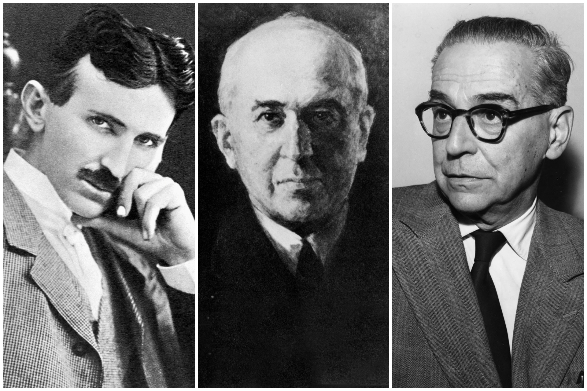 Nikola Tesla, Milutin Milanković, Ivo Andrić