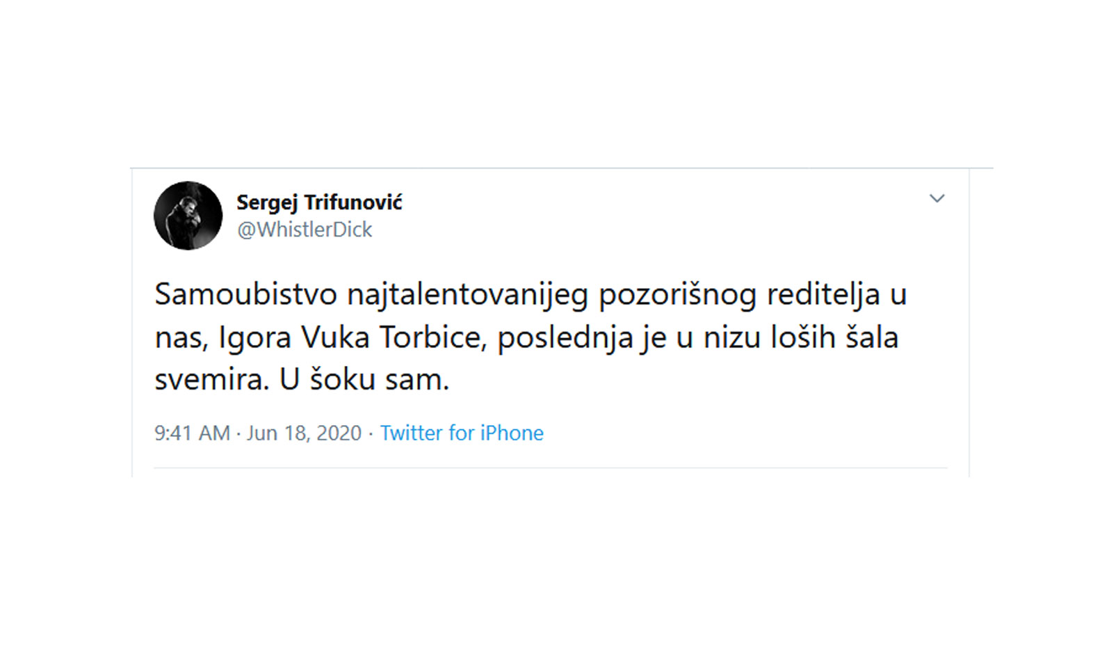 Sergej Trifunovic tvit