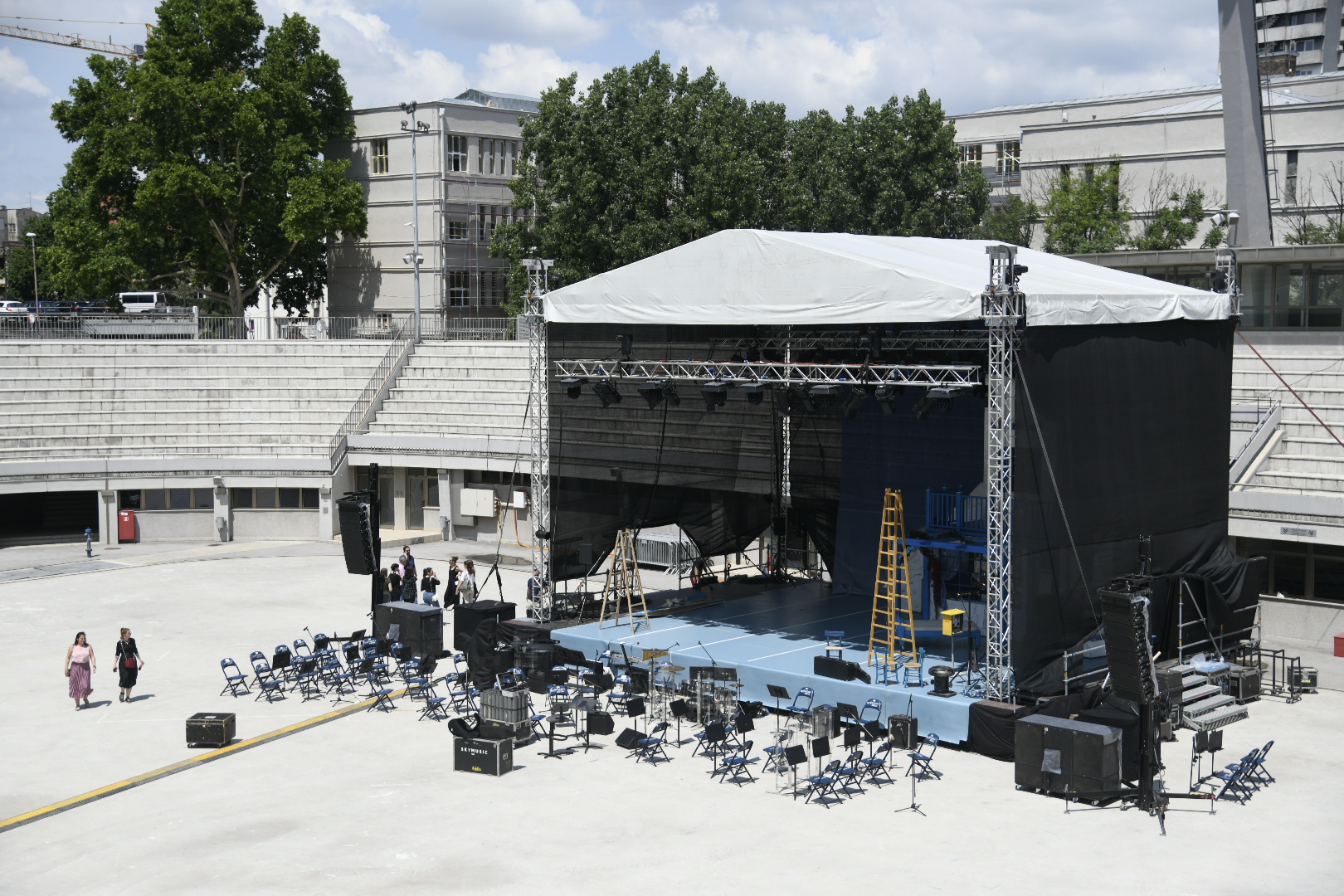 Beograd, 24.06.2020. Stadion Tašmajdan, Beogradska letnja scena, otvarnje, pripreme, Ponovo radi pozorište Foto: Nemanja Jovanović/Nova.rs