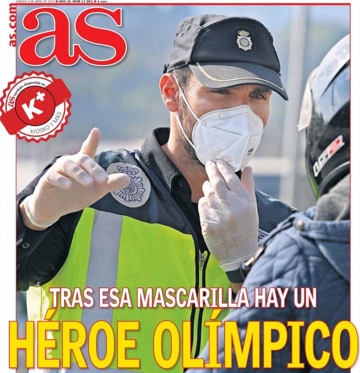 Saul Kravioto u uniformi na naslovnoj strani; Foto: Tviter/AS