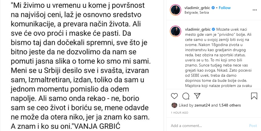 Foto: Printscreen/Instagram