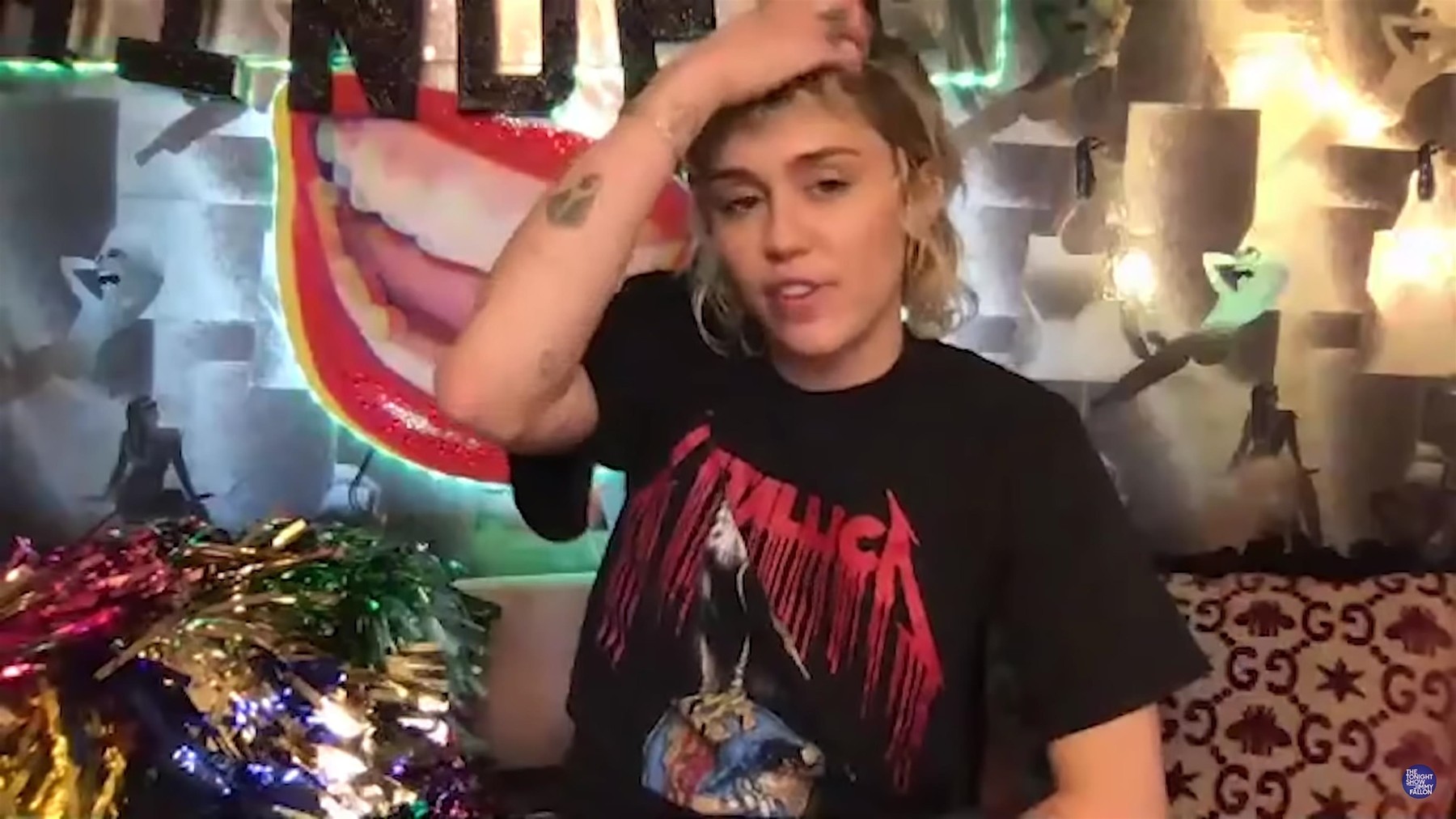 Miley Cyrus on The Tonight Show Starring Jimmy Fallon