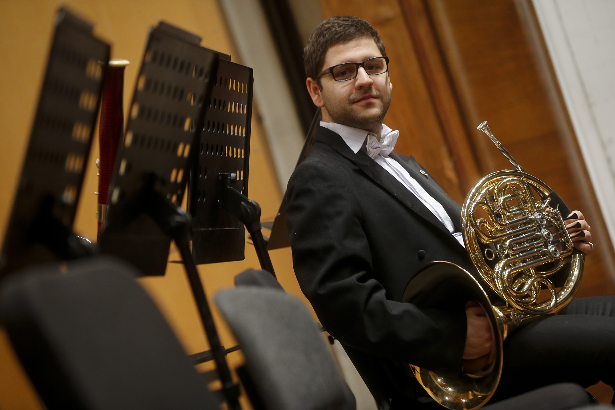 13.01.2017. Ciklus „Za znalce„
Dirigent: Kristian Mandeal

Program:
A.Brukner: Simfonija br.7

Nikola Ciric, prva horna

Beograd, 13.01.2017.
foto Marko Djokovic/BEOGRADSKA FILHARMONIJA