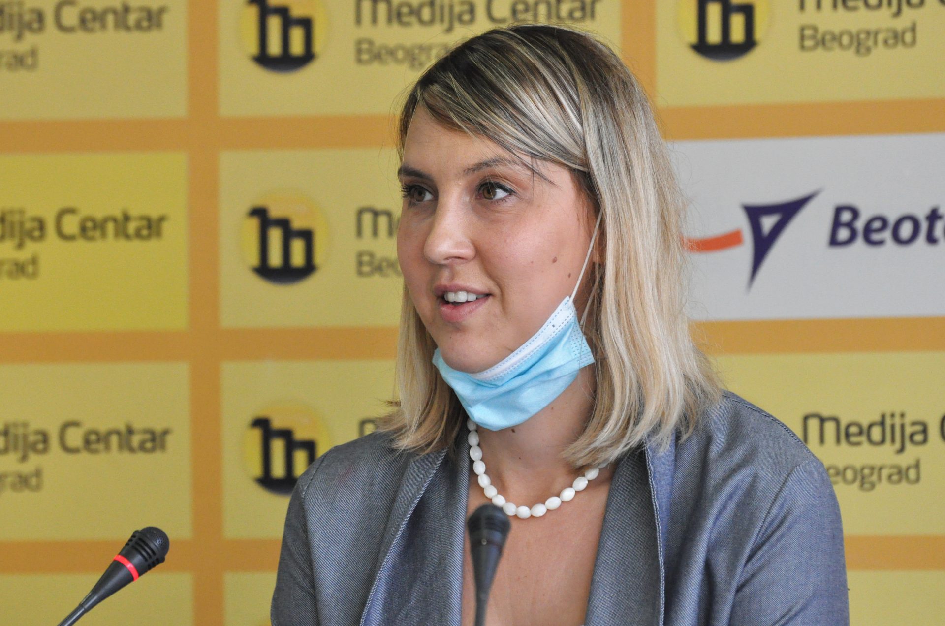 Konferencija za stampu, rezultati konkursa ministarstva, Maja Curcic