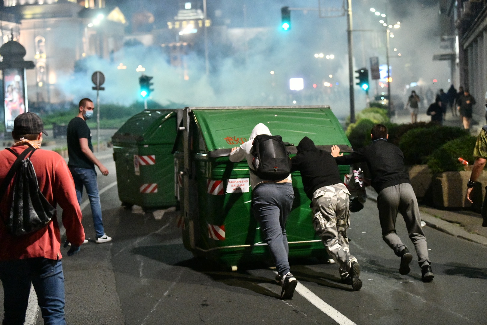 Beograd, 07.07.2020. Skupština, Protest protiv Vučića i policijskog časa Foto: Vladislav Mitić/Nova.rs