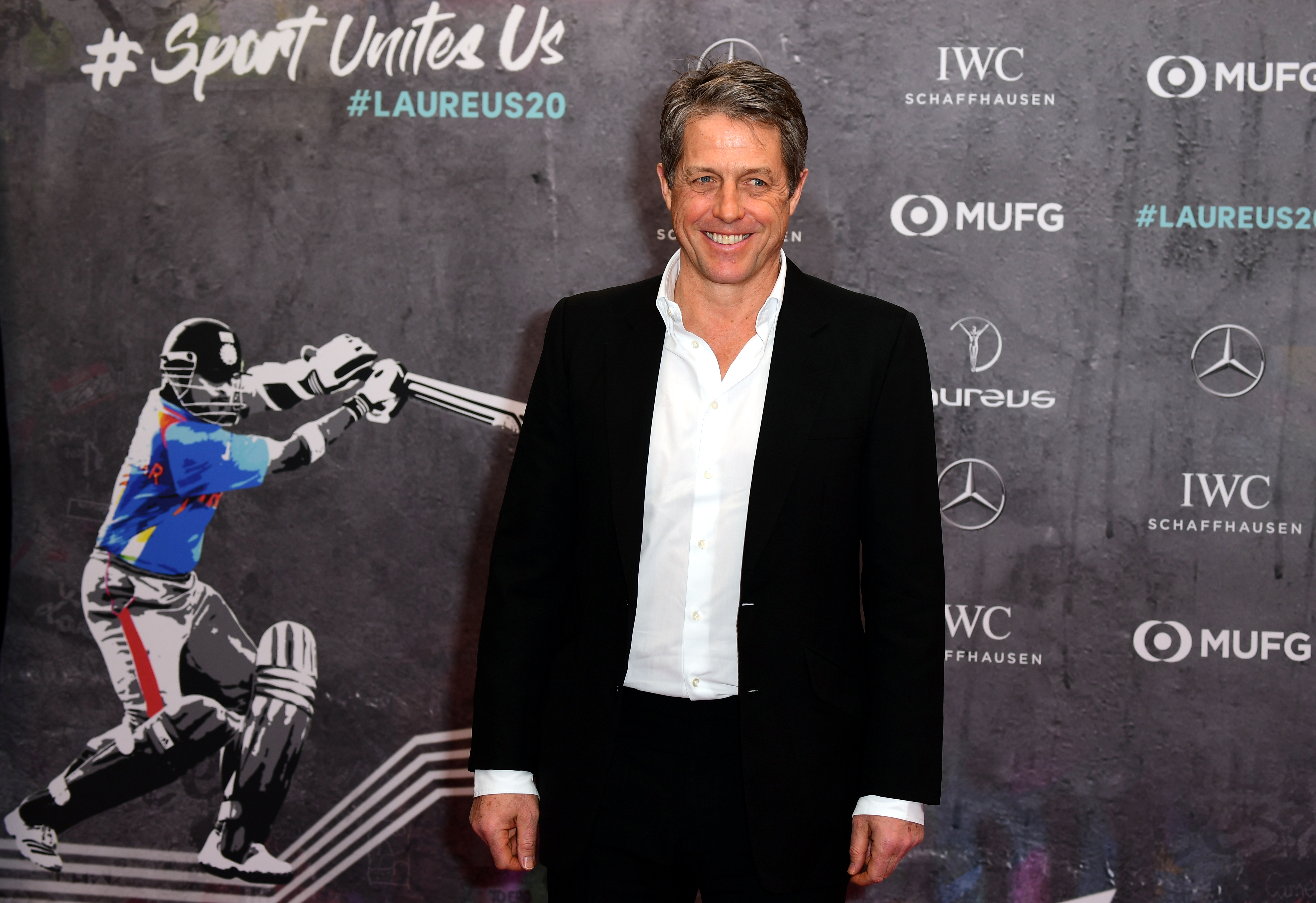 Hju Grant
epa08224111 English actor Hugh Grant arrives for the Laureus World Sports Awards ceremony at the Verti Music Hall in Berlin, Germany, 17 February 2020.  EPA-EFE/CLEMENS BILAN