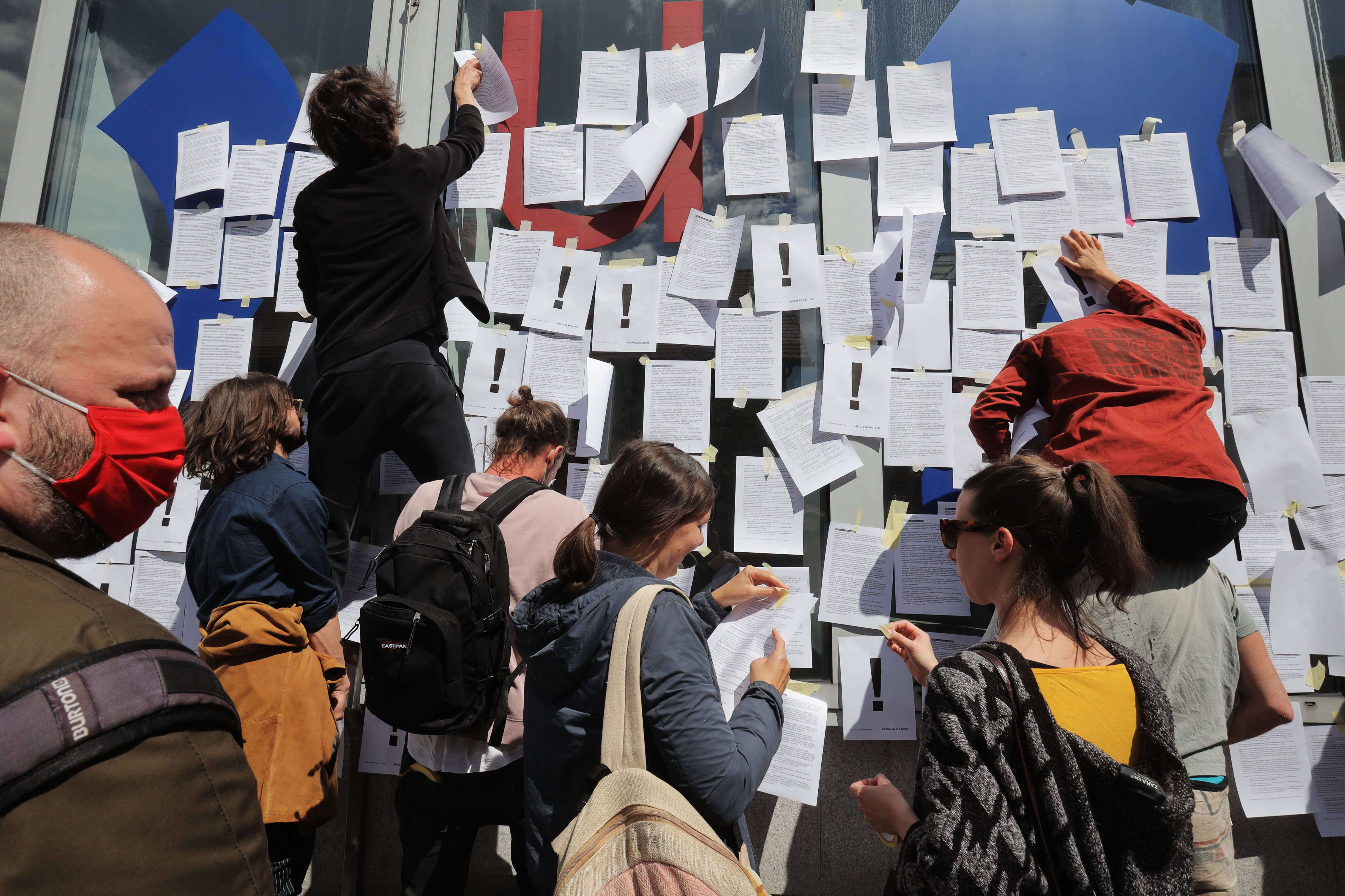 Protest slovenačkih radnika u kulturi