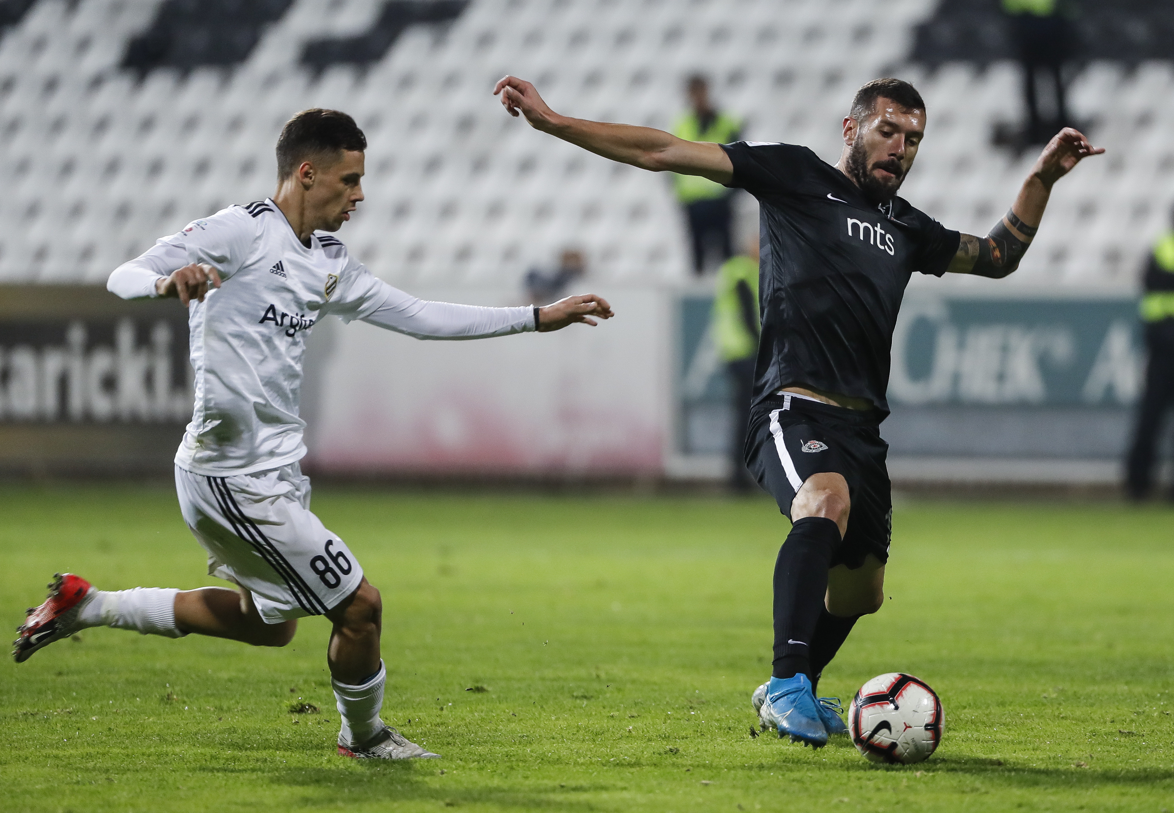Fudbal Super League Season 2019-2020
Cukaricki v Partizan
Aleksandar Scekic (R) and Veljko Birmancevic
Beograd, 30.10.2019.
foto: Srdjan Stevanovic/Starsportphoto ©