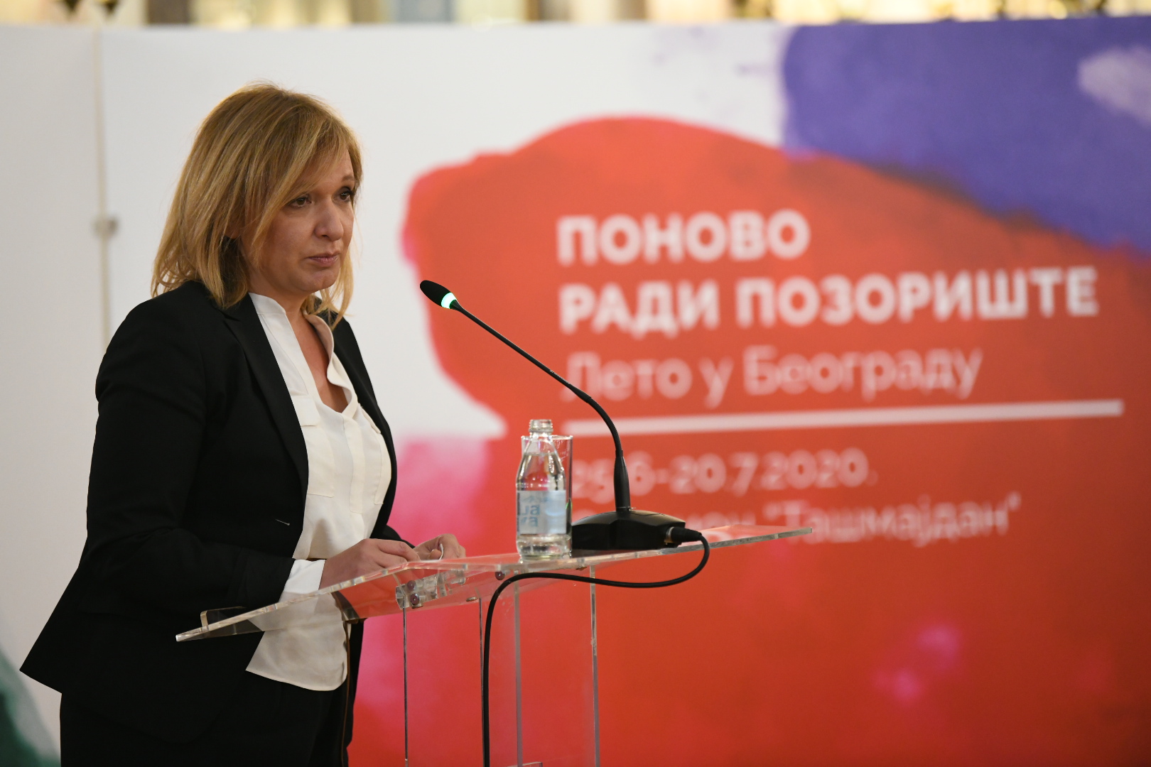 Beograd, 03.06.2020. Konferencija za štampu, Leto u Beogradu, Pozorište na otvorenom, Pozorište na Tašu, Taš, pozorište, Beogradska letnja scena Foto: Vesna Lalić/Nova.rs