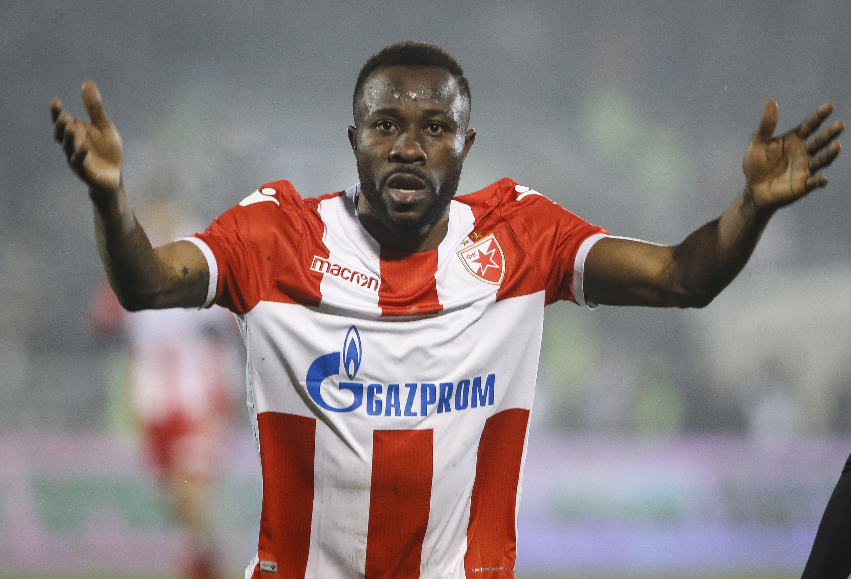 Fudbal Super League Season 2017-2018
Partizan v Crvena Zvezda
Guelor Kanga reacts
Beograd, 13.12.2017.
foto: Srdjan Stevanovic/Starsportphoto ©