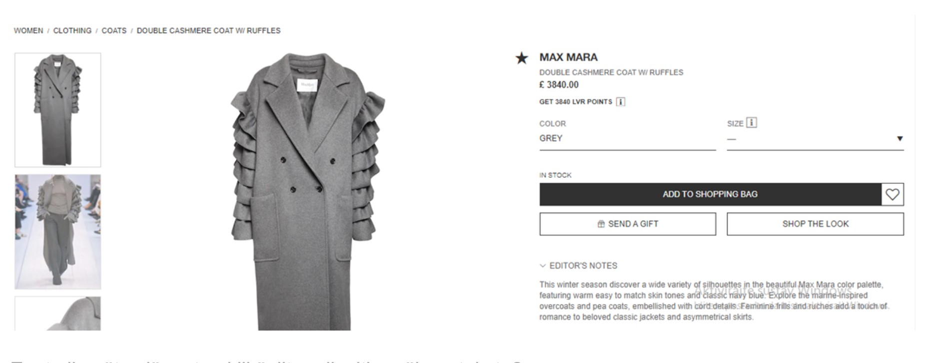 Max Mara kaput