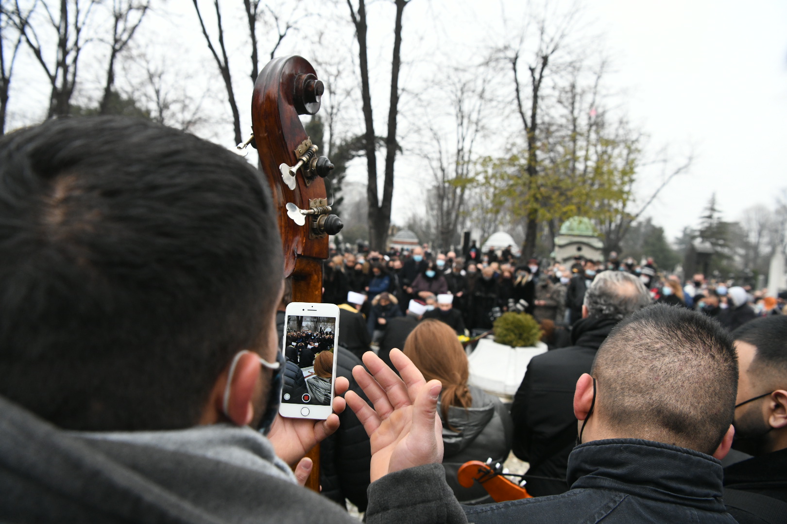 Beograd 11.12.2020. Sahrana, Džej Ramadanovski, Novo groblje Foto: Vesna Lalić/Nova.rs