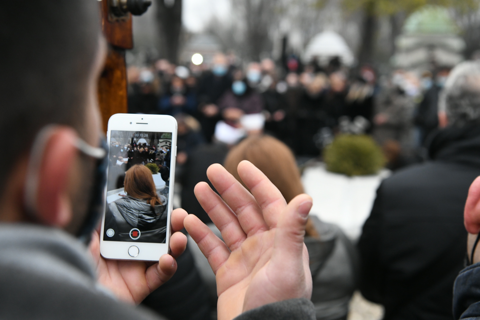 Beograd 11.12.2020. Sahrana, Džej Ramadanovski, Novo groblje Foto: Vesna Lalić/Nova.rs
